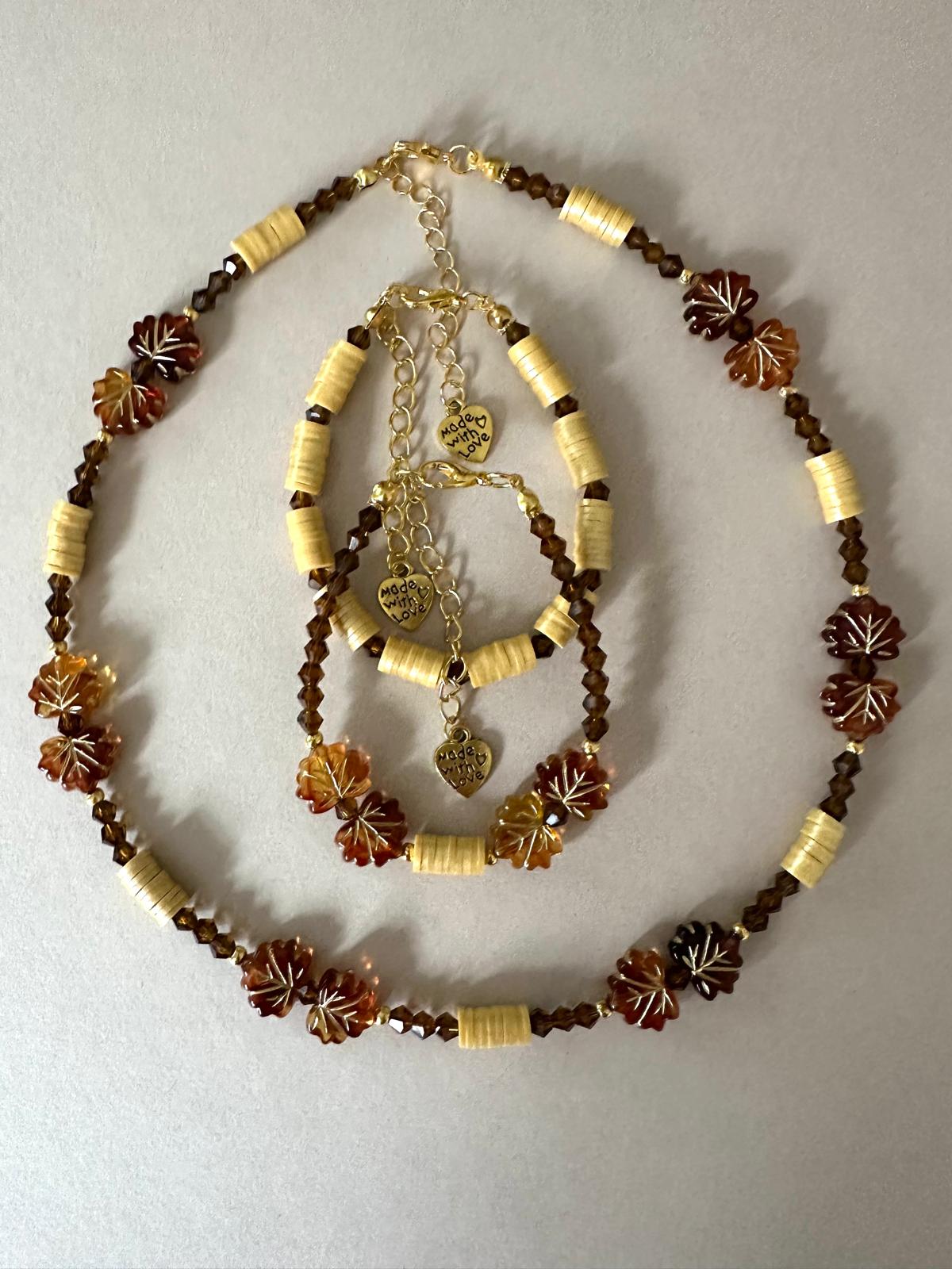 ETERNAL AUTUMN GLOW Handmade Necklace