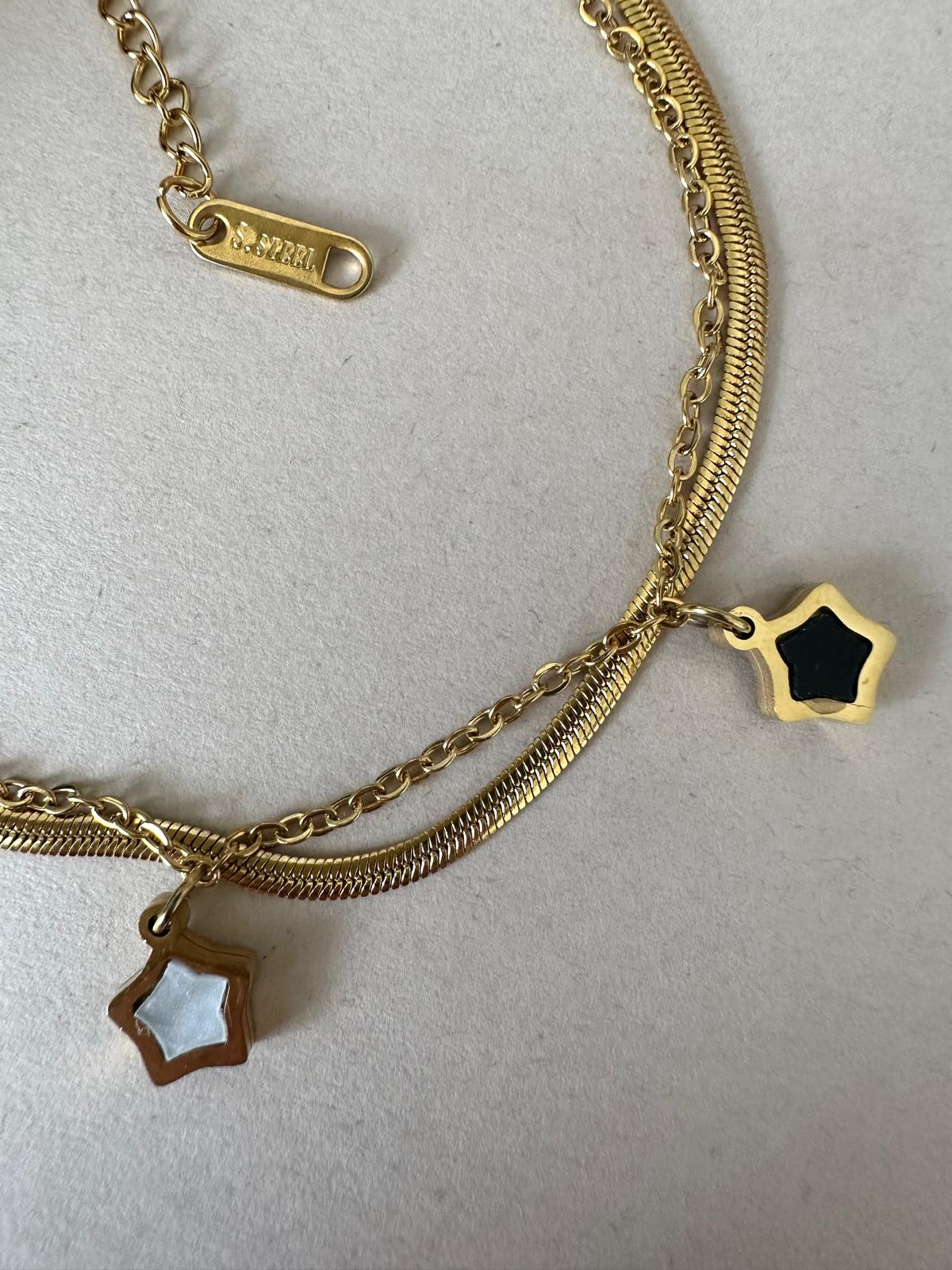 INFINITE SOPHISTICATION Golden Stainless Steel Bracelet