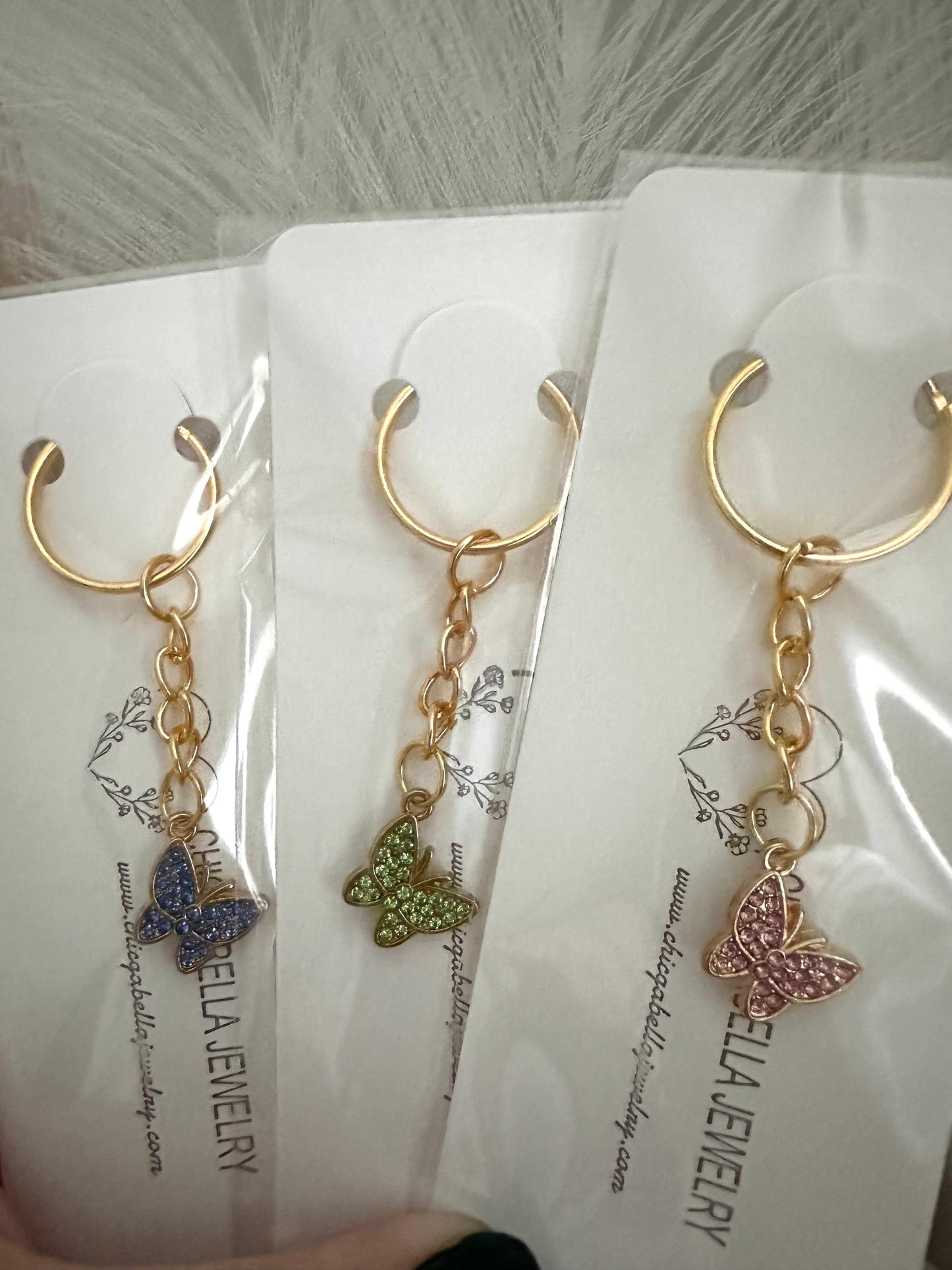 BUTTERFLY ELEGANCE Handmade Keychain