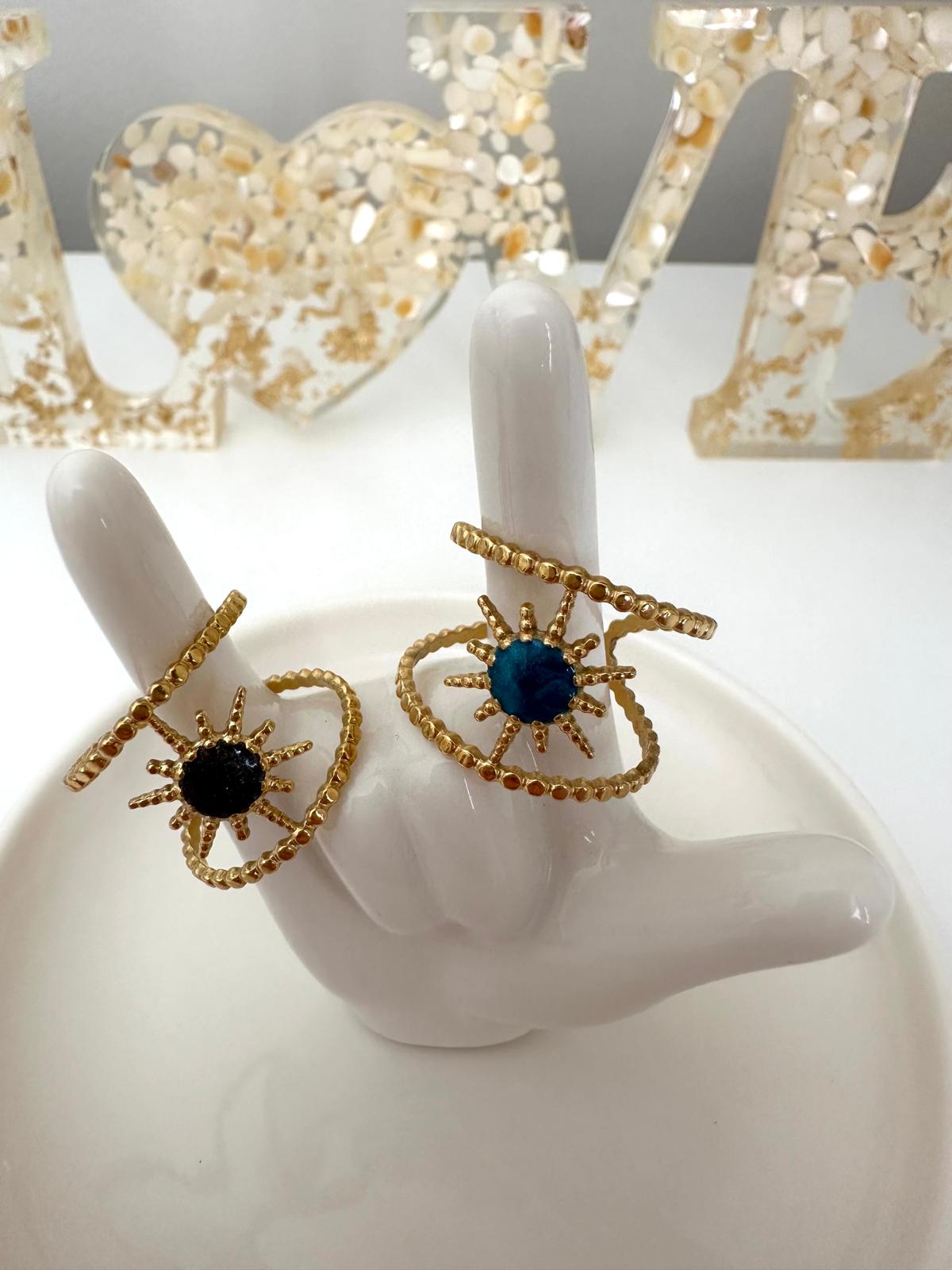 VANESSA Adjustable Silver / Golden Ring