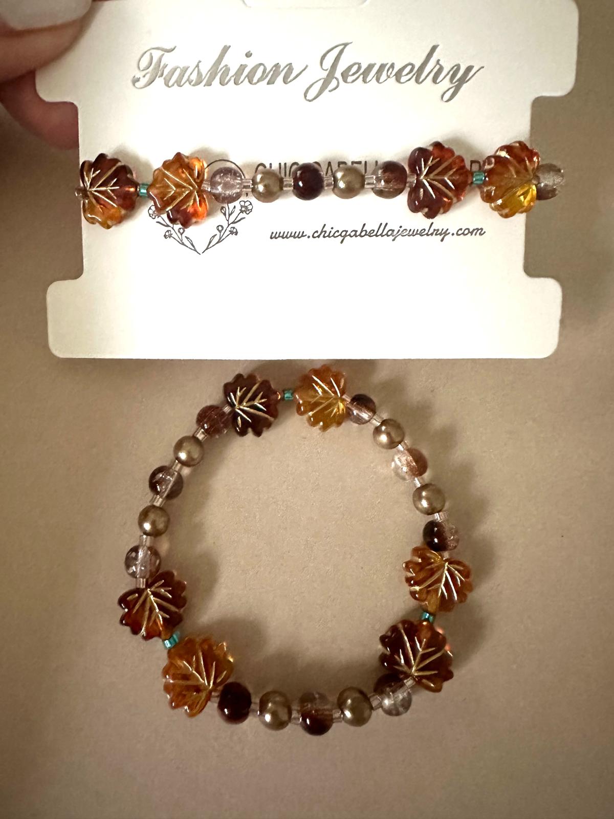 AUTUMN VIBE Handmade Elastic Bracelet