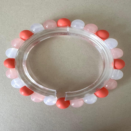 CORAL DREAMS Handmade Stretch Bracelet 