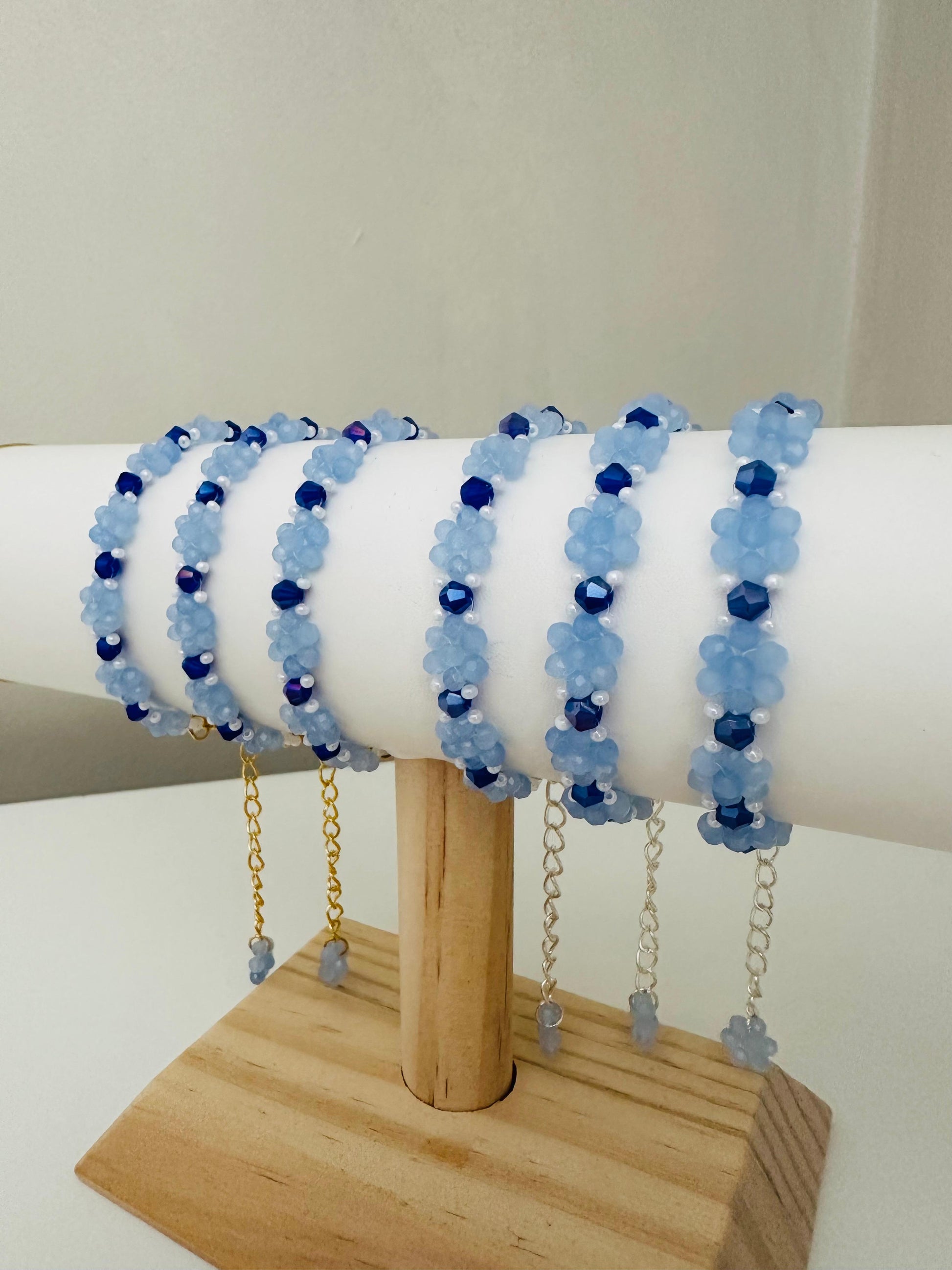 OCEAN PETALS Handmade Bracelet - Gold or Silver Options