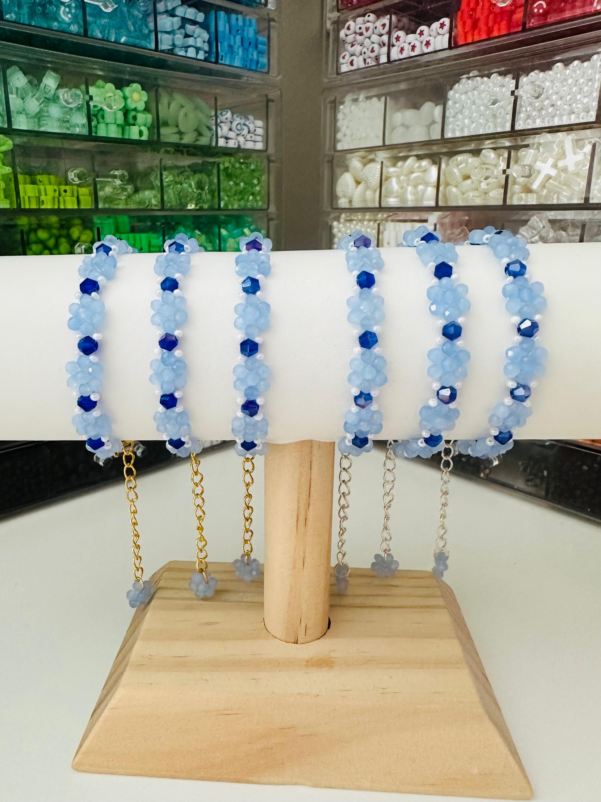 OCEAN PETALS Handmade Bracelet - Gold or Silver Options