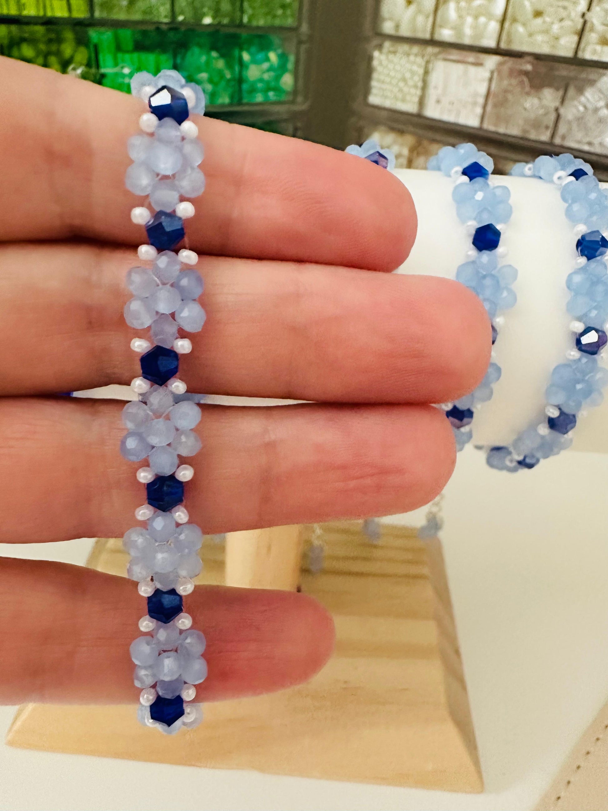 OCEAN PETALS Handmade Bracelet - Gold or Silver Options