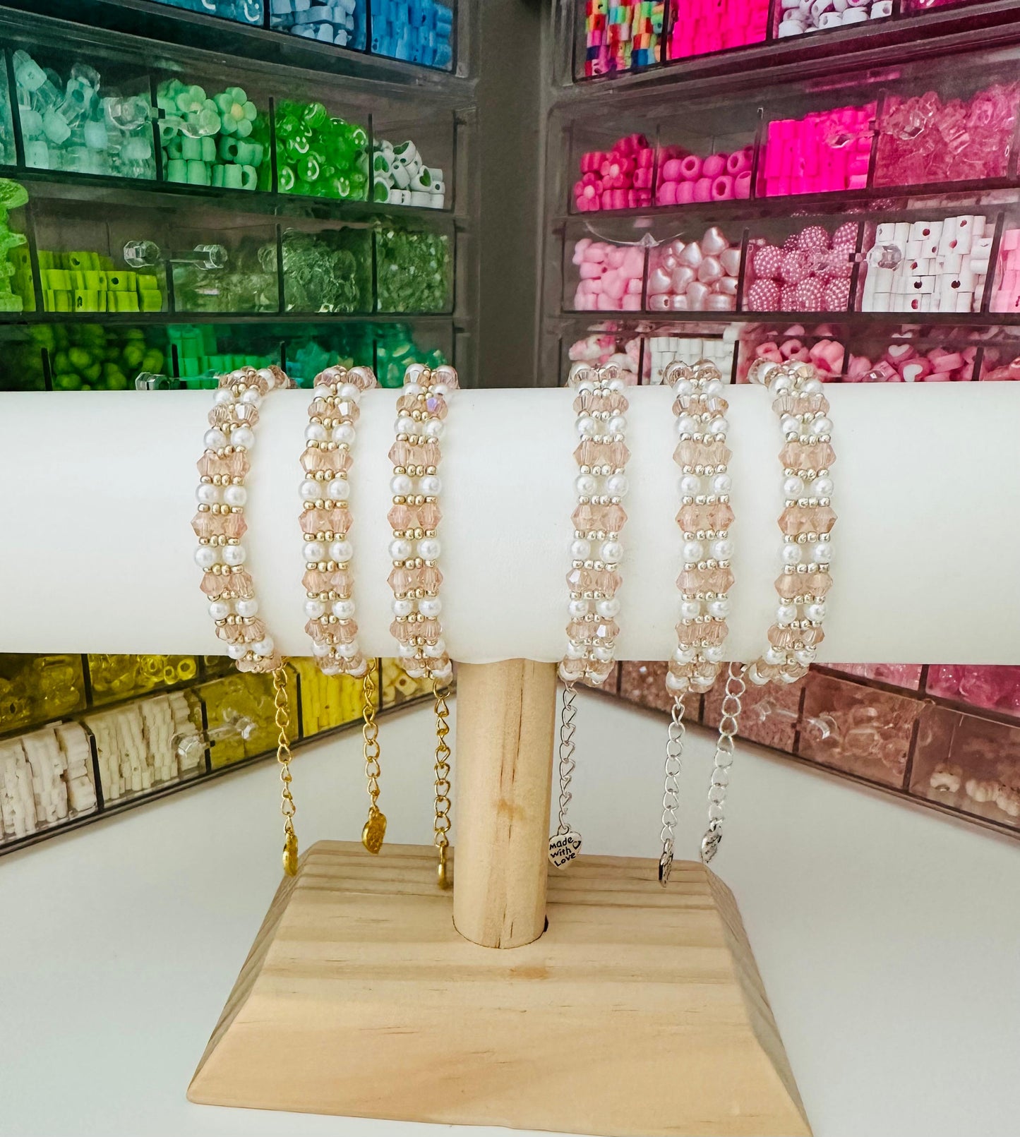 TIMELESS SHINE Handmade Bracelet - Gold or Silver Options