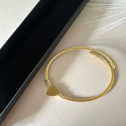 DIANA Golden Adjustable Bangle Bracelet