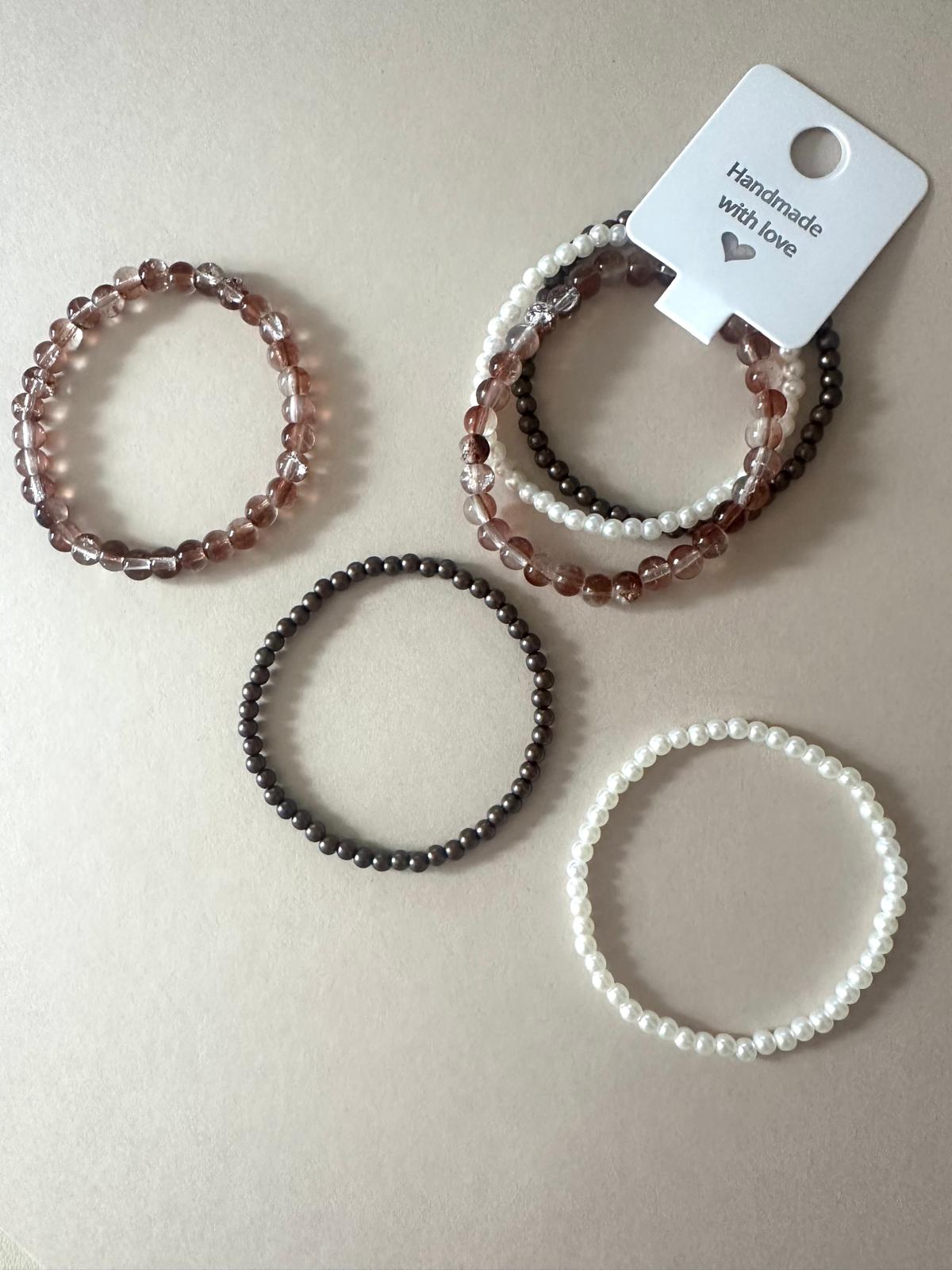 EARTHY DREAM Stretch Bracelets (Set Of 3)