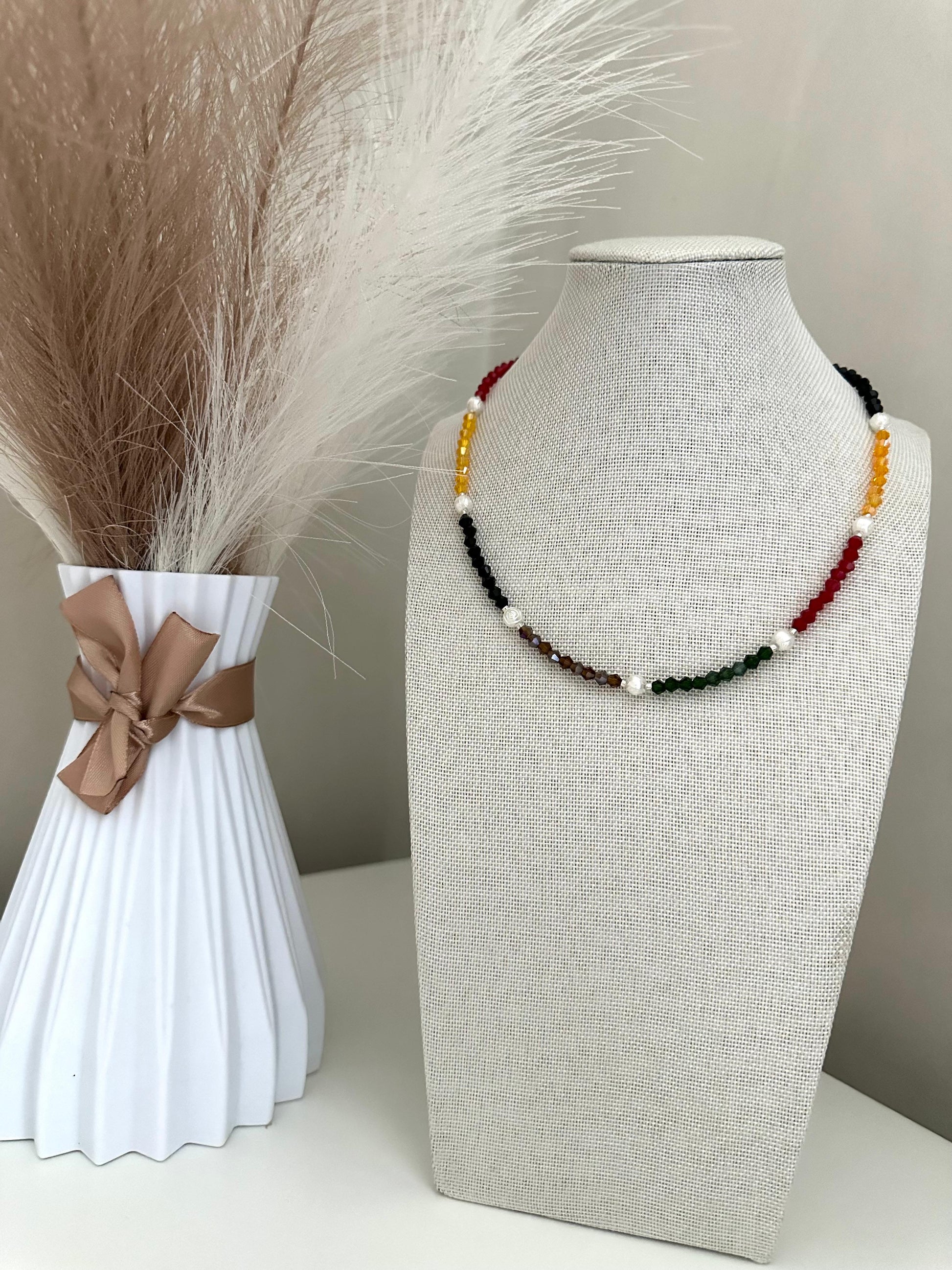 Necklace - PEARL HARVEST HARMONY Handmade Jewelry