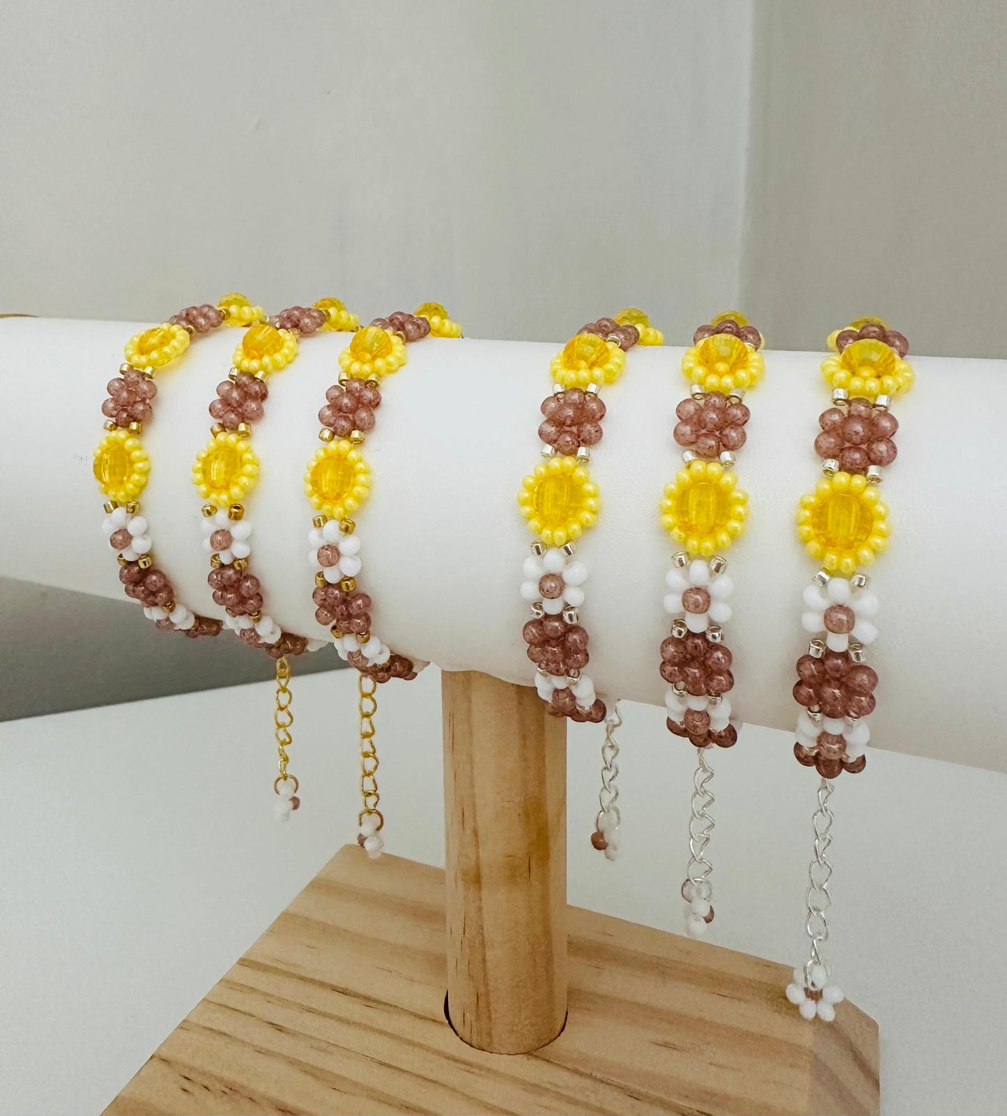 SUNLIGHT BLOSSOM Handmade Bracelet - Gold or Silver Options