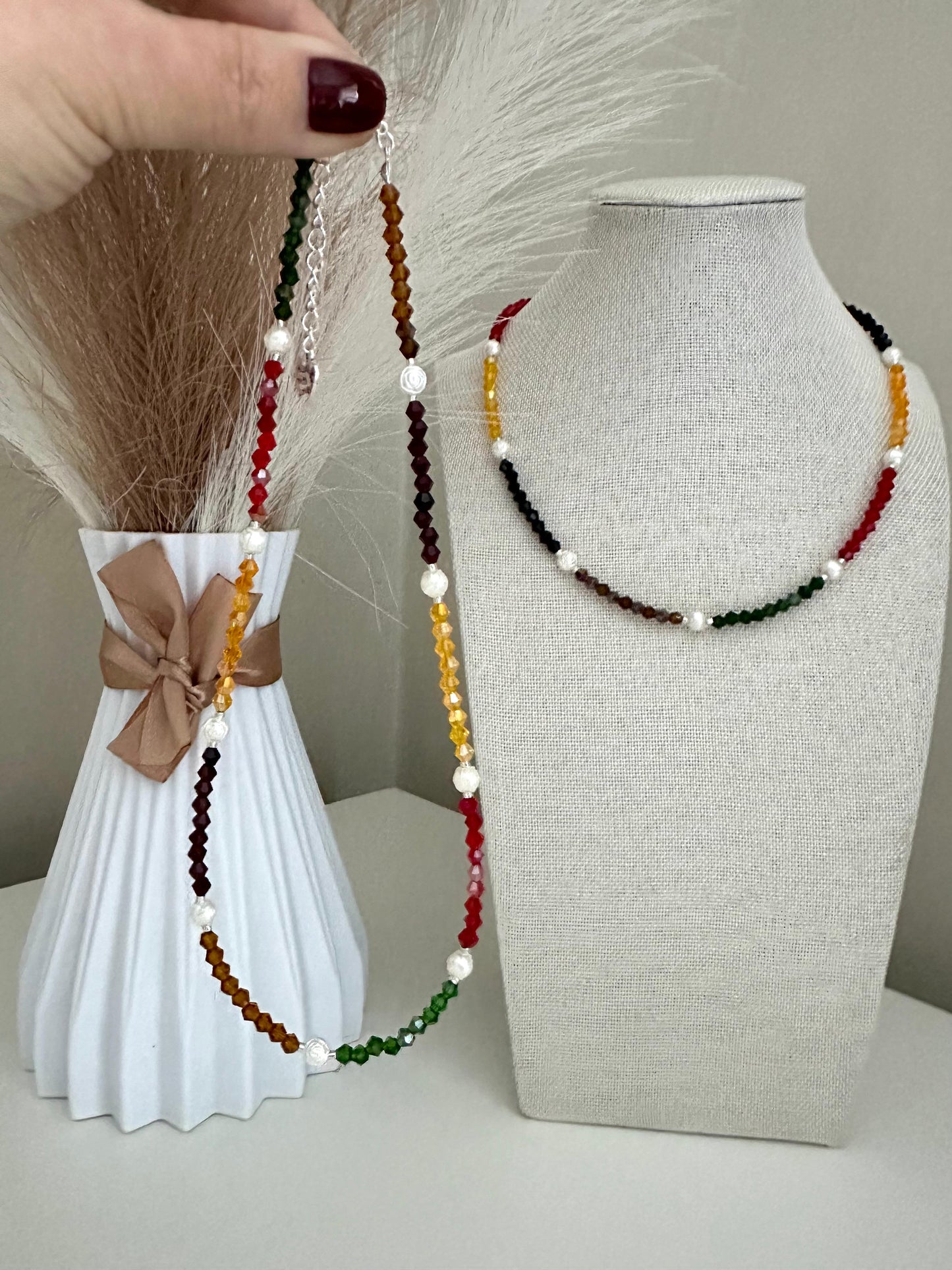 Necklace - PEARL HARVEST HARMONY Handmade Jewelry