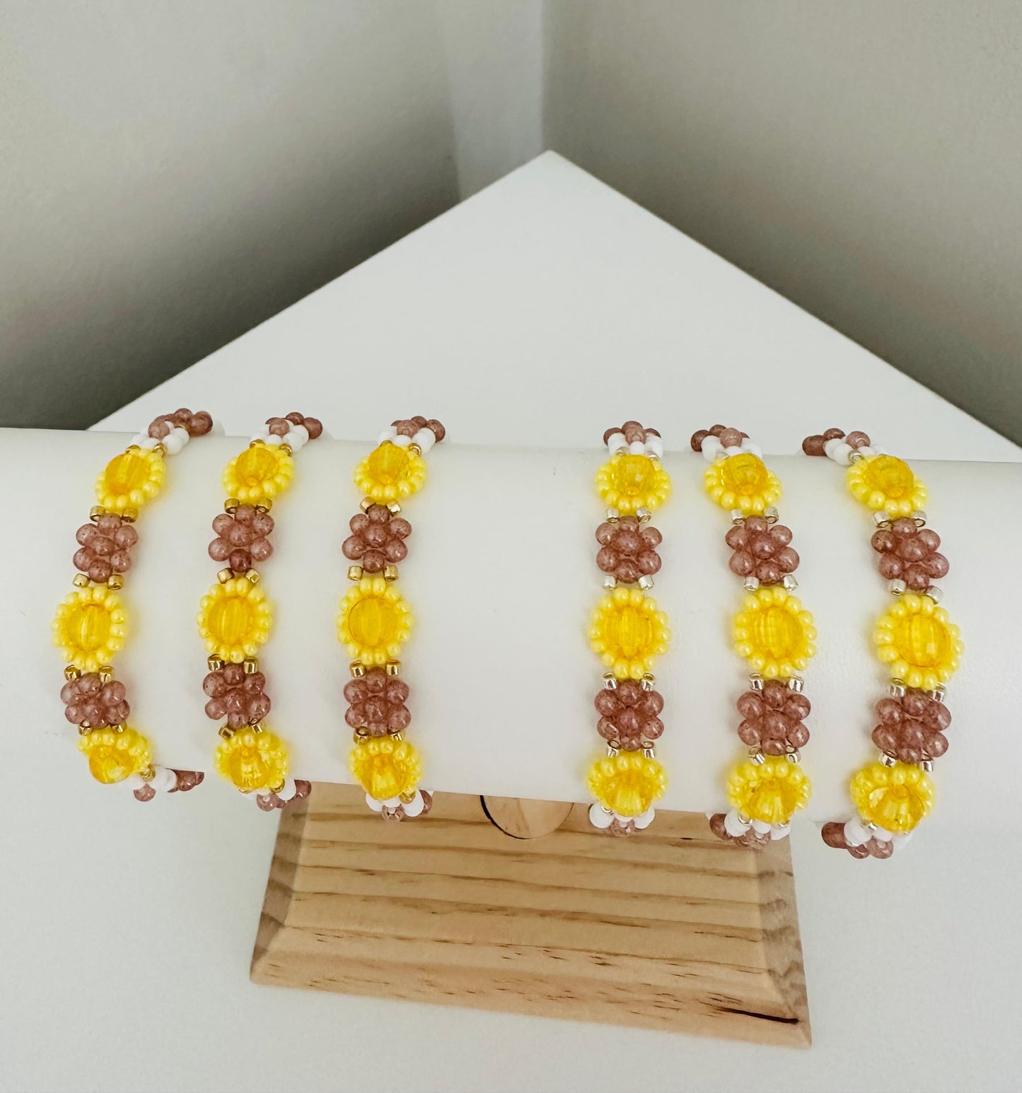 SUNLIGHT BLOSSOM Handmade Bracelet - Gold or Silver Options
