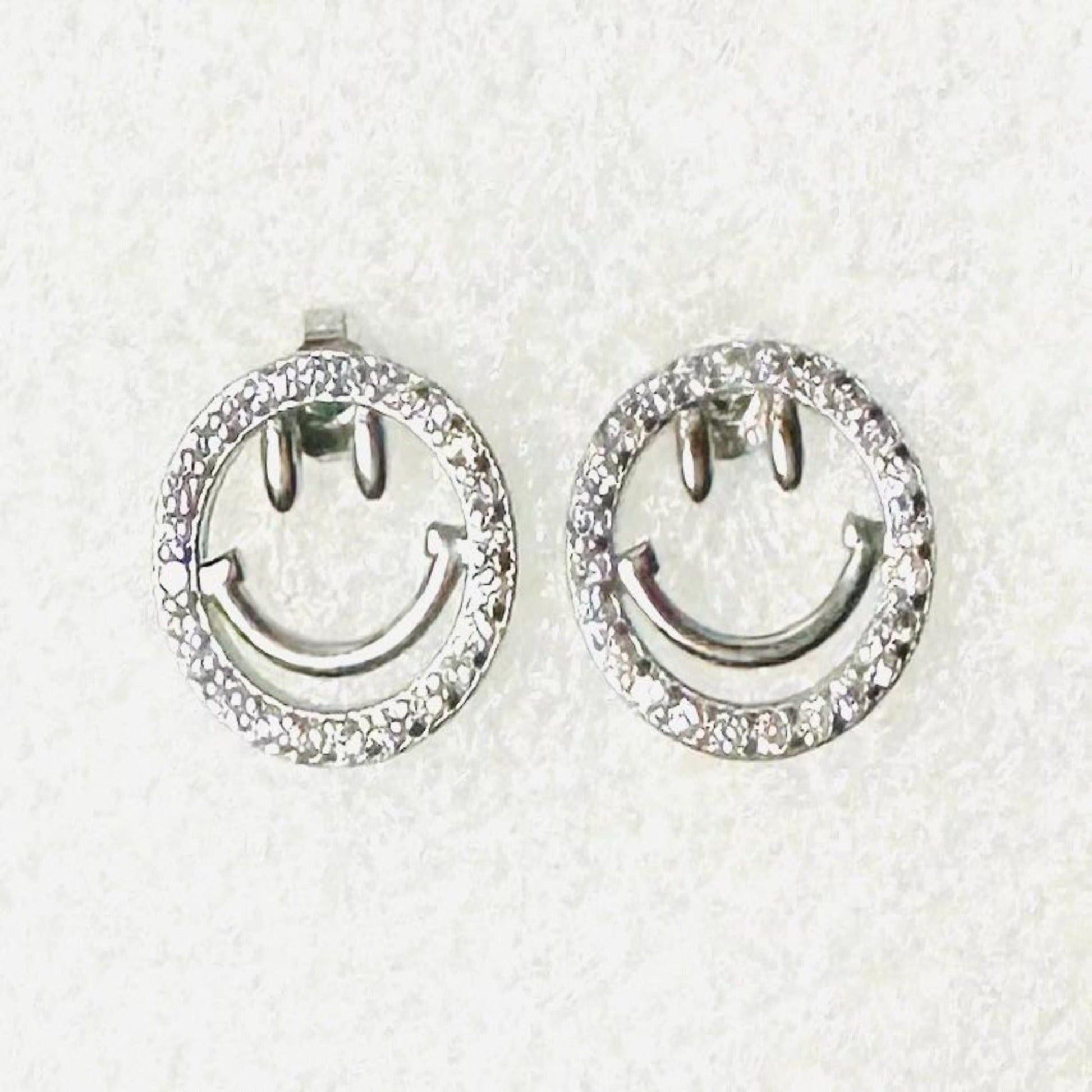 SMILEY Silver Earrings