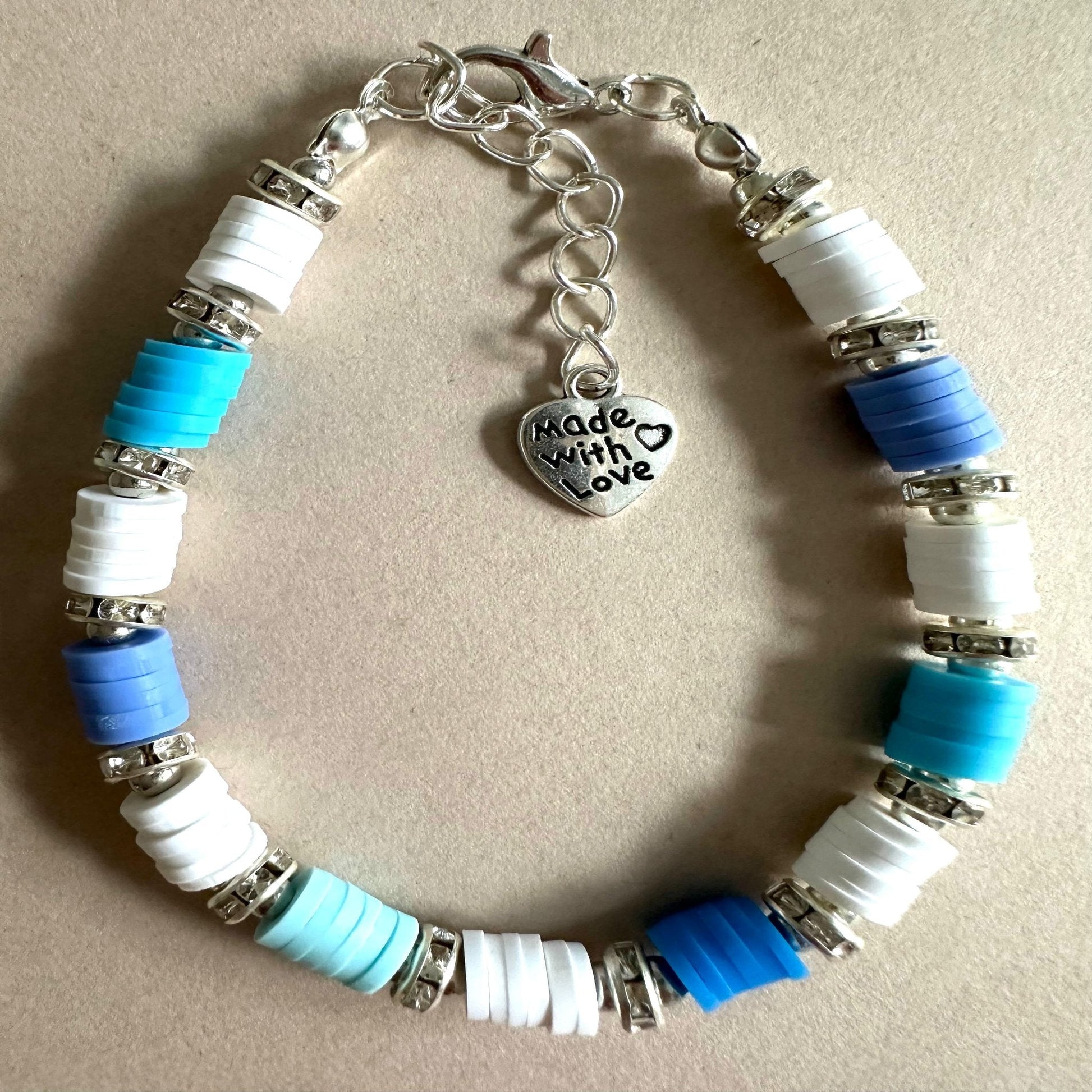 SUMMER DAZE BLUE Handmade Bracelet 