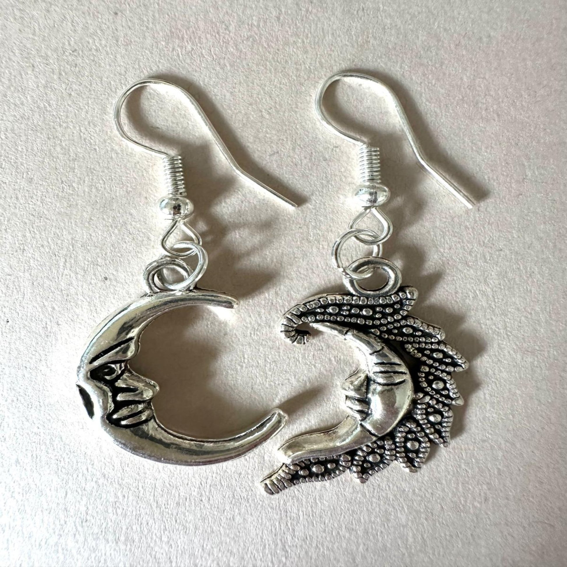 CRESCENT Silver Earrings 