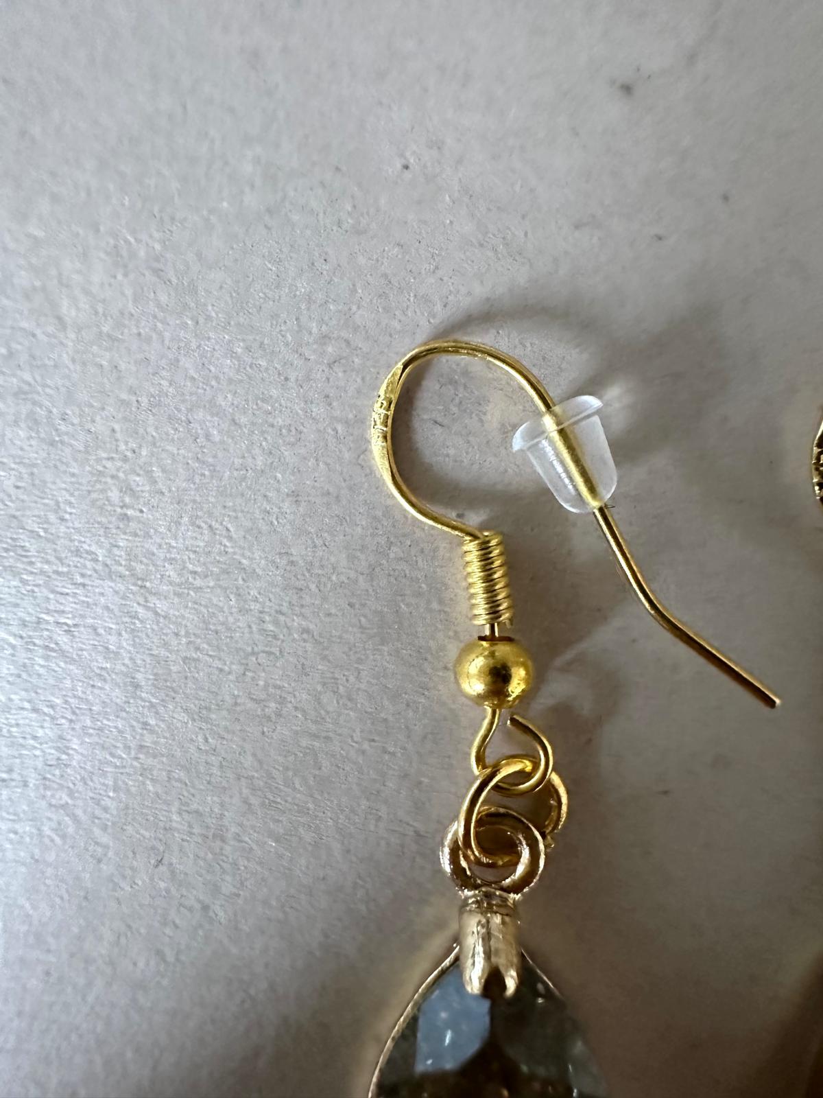 ECLIPSE ELEGANCE Golden Handmade Earrings 