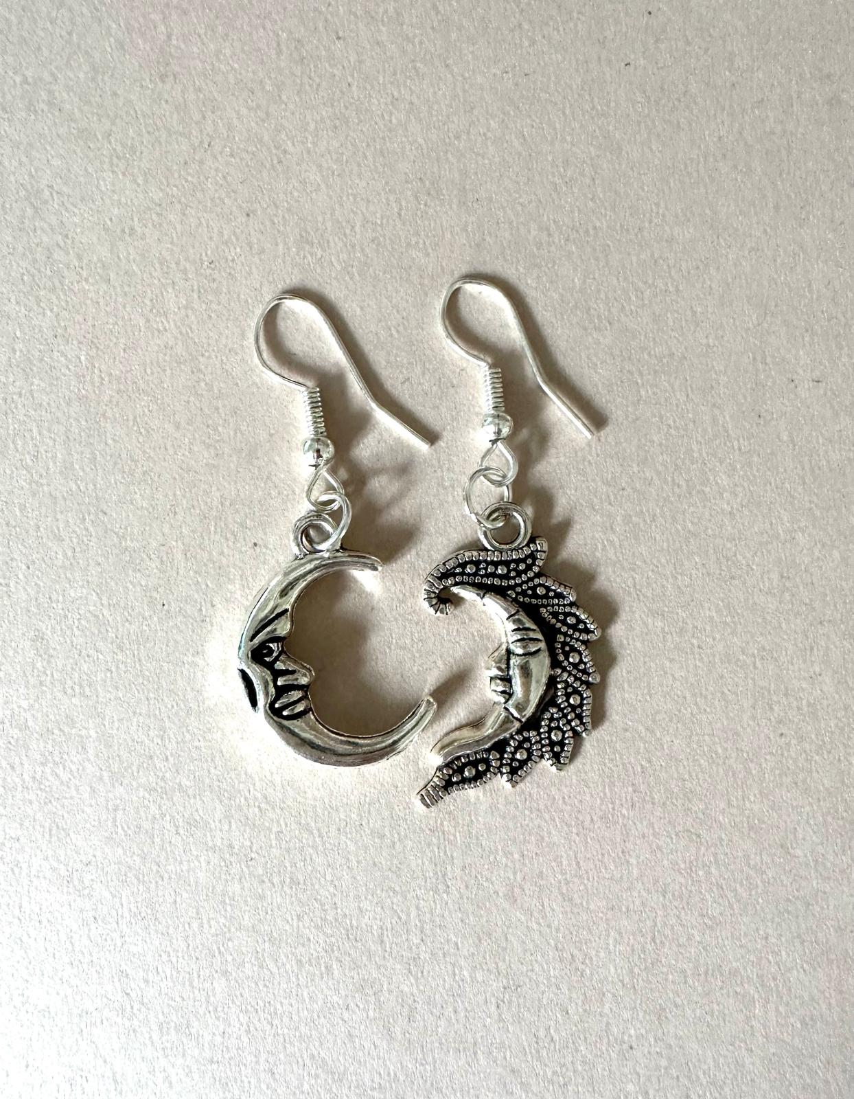 CRESCENT Silver Earrings 