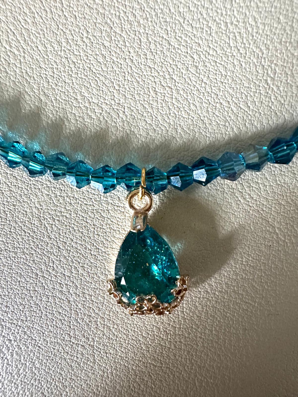 MYSTIC TURQUOISE Pearl Handmade Necklace