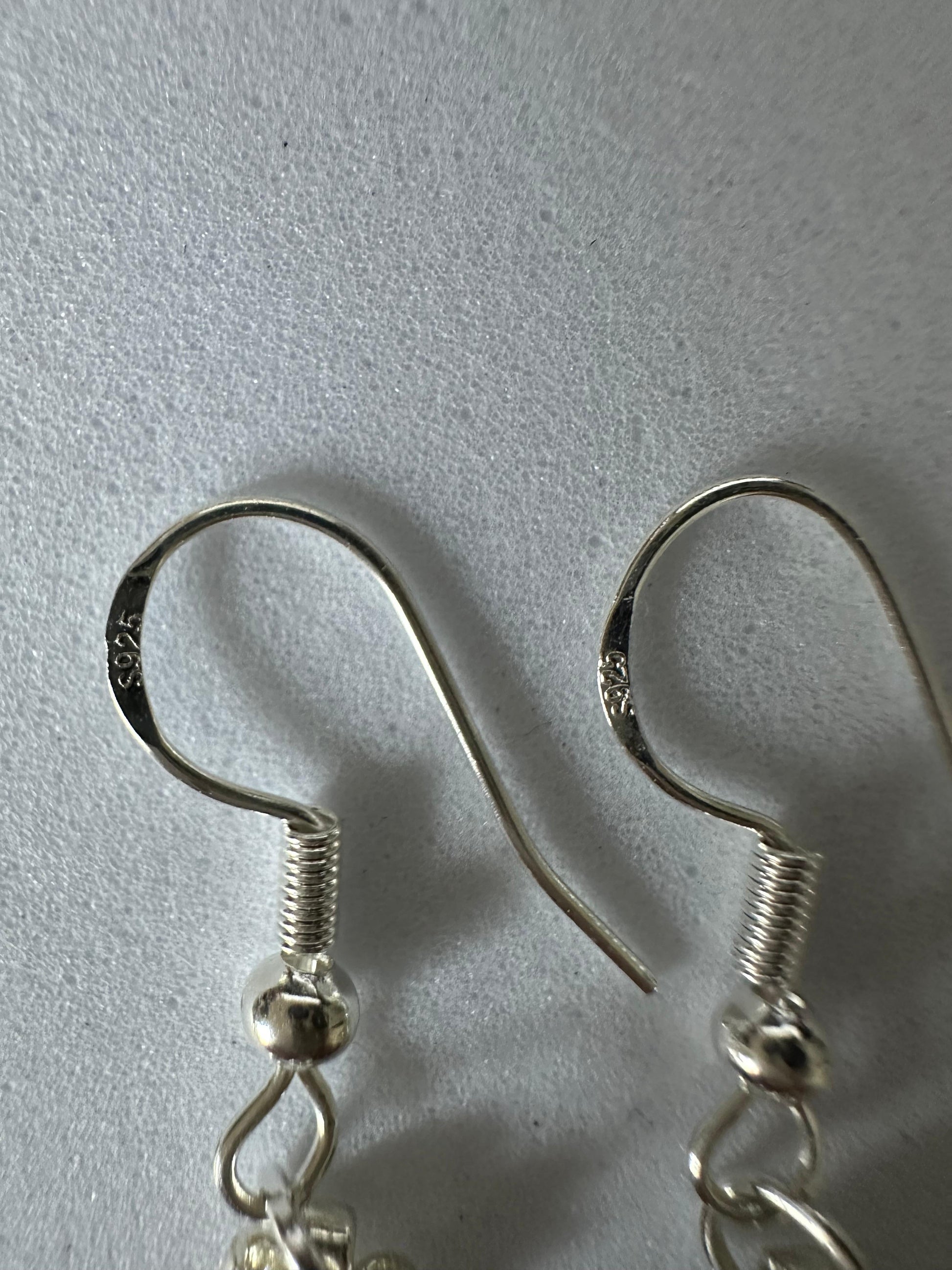 DARK FLORAL Handmade Earrings - Gold or Silver Options