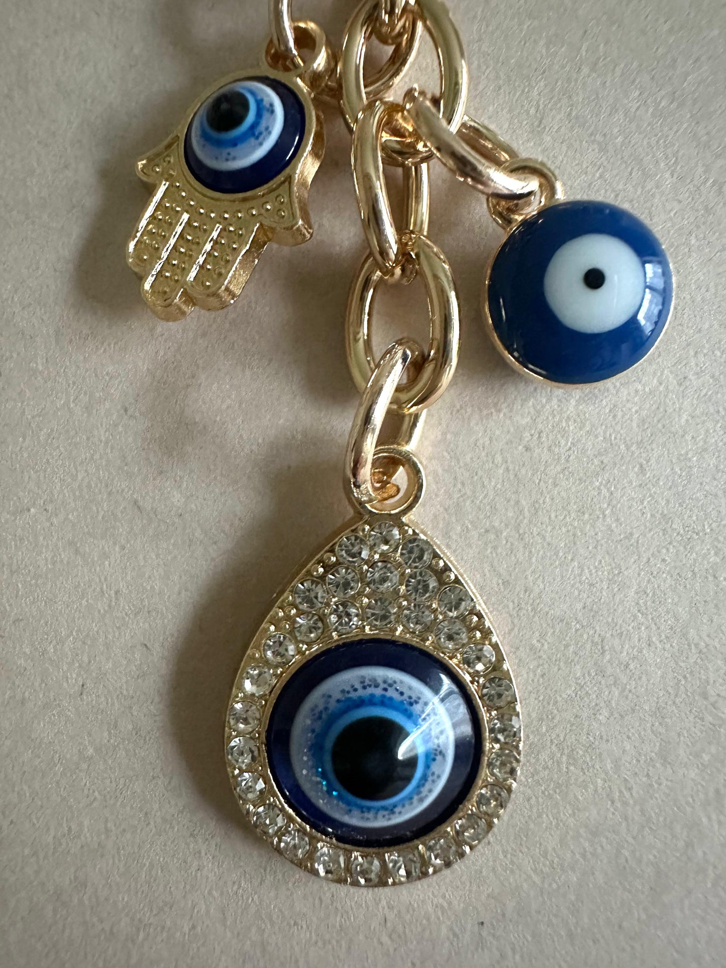 Handmade EVIL EYE Keychain