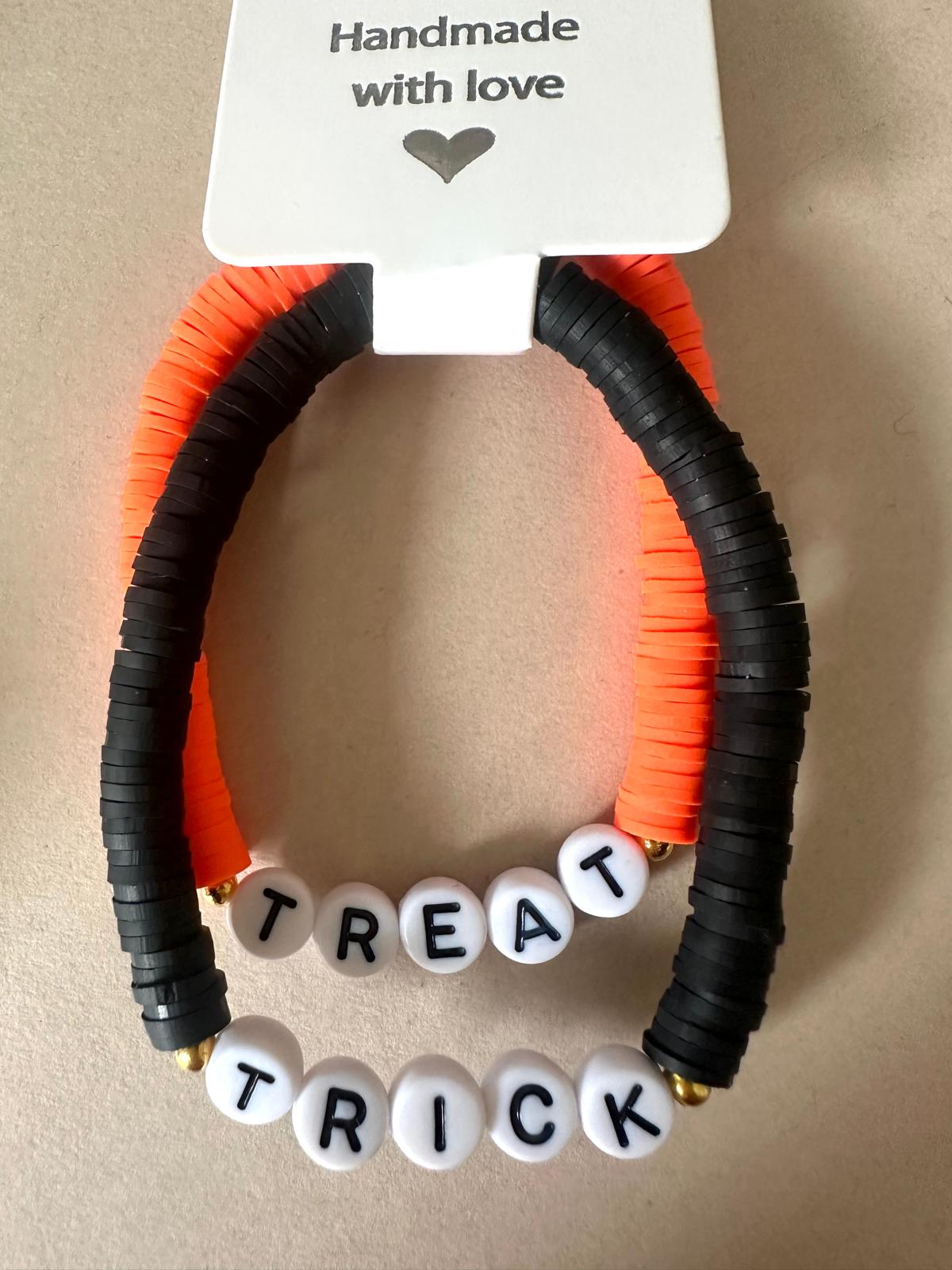 TRICK And TREAT Handmade Stretch Bracelets (Set Of 2)