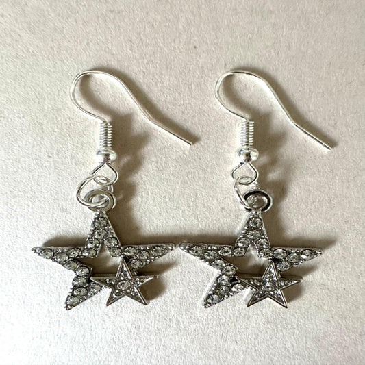 STAR ATTITUDE Silver Earrings