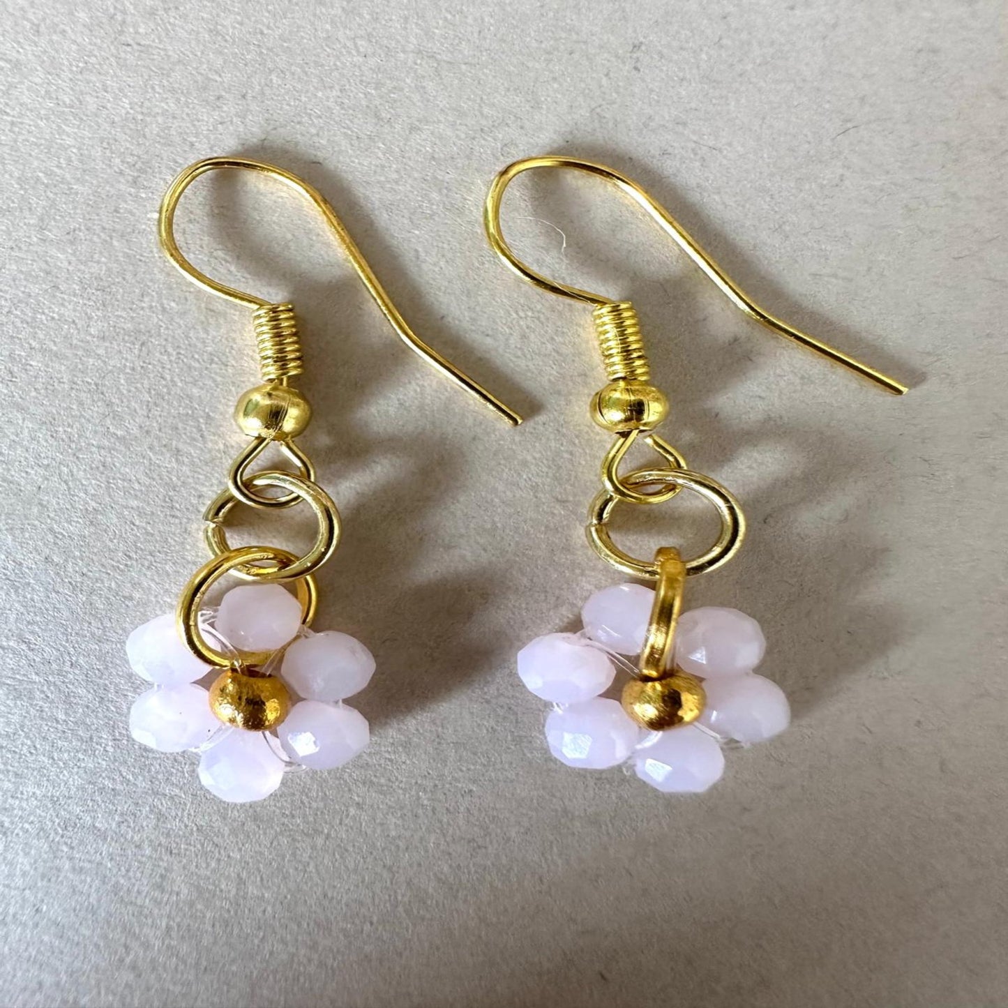 PINK PETAL BEAUTY Golden Earrings