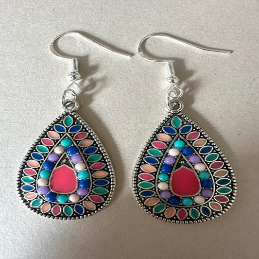 TROPICAL DREAM Silver Earrings 