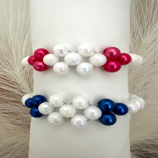 PURE BLISS Handmade Bracelet - Red & Blue Variants