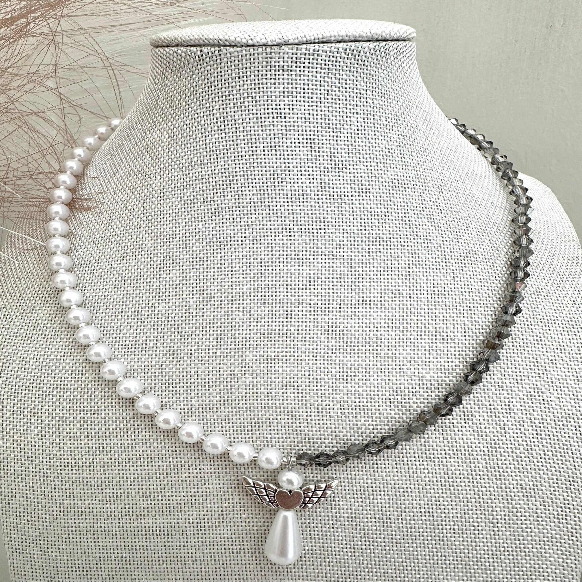  GUARDIAN ANGEL Pearl Handmade Necklace