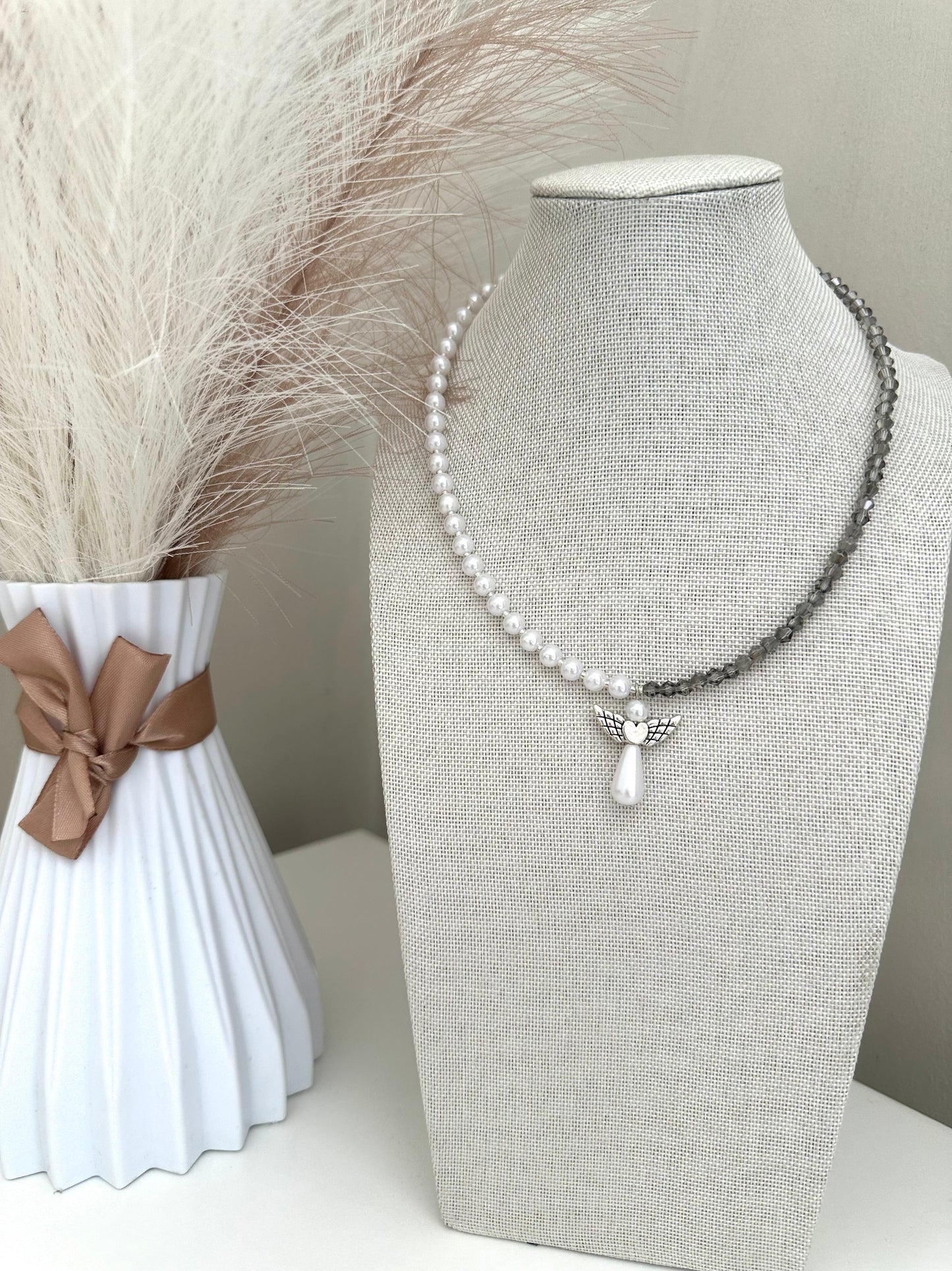  GUARDIAN ANGEL Pearl Handmade Necklace