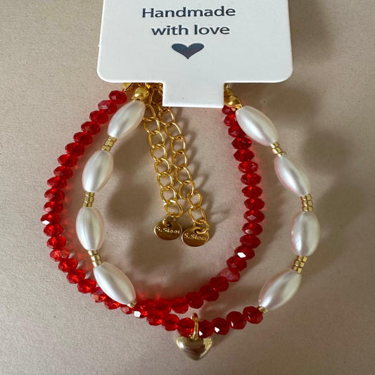 HEART OF GOLD Handmade Bracelets (Set Of 2 Pieces)