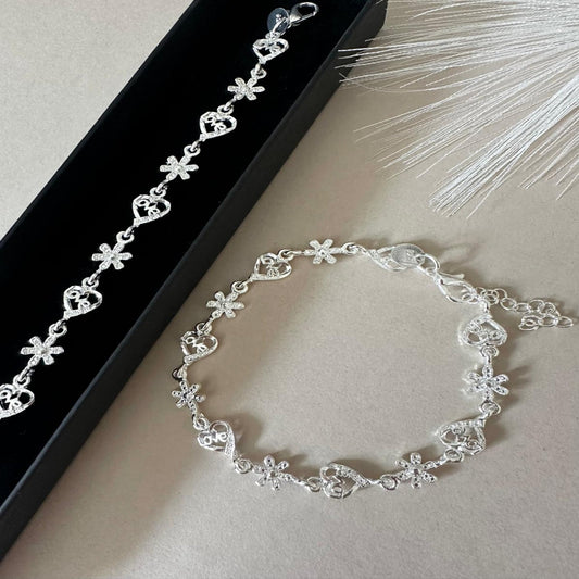 LOVE Silver - Plated Bracelet