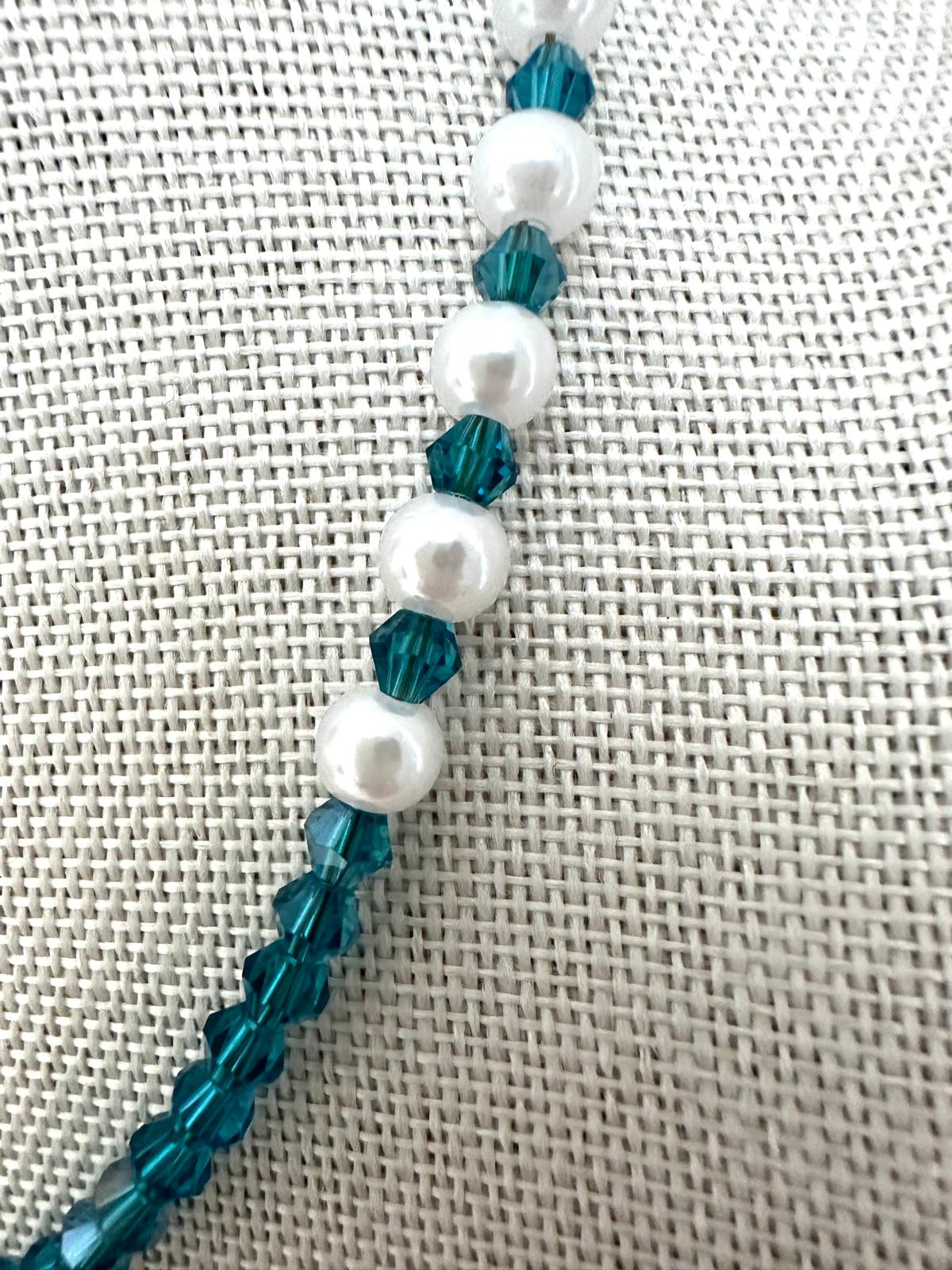 MYSTIC TURQUOISE Pearl Handmade Necklace