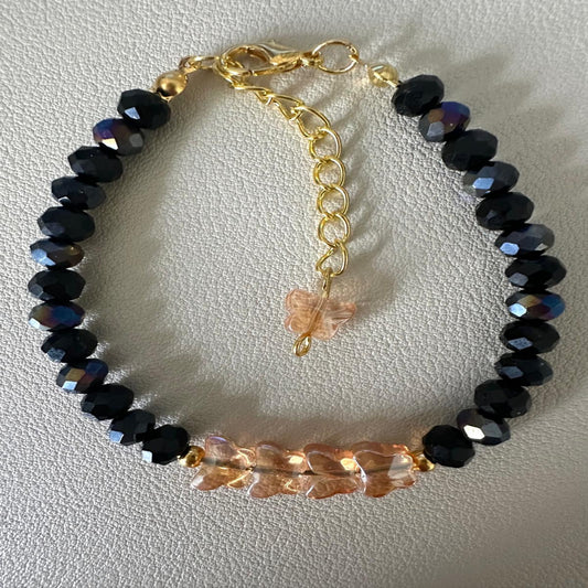 MIDNIGHT BUTTERFLIES Handmade Bracelet