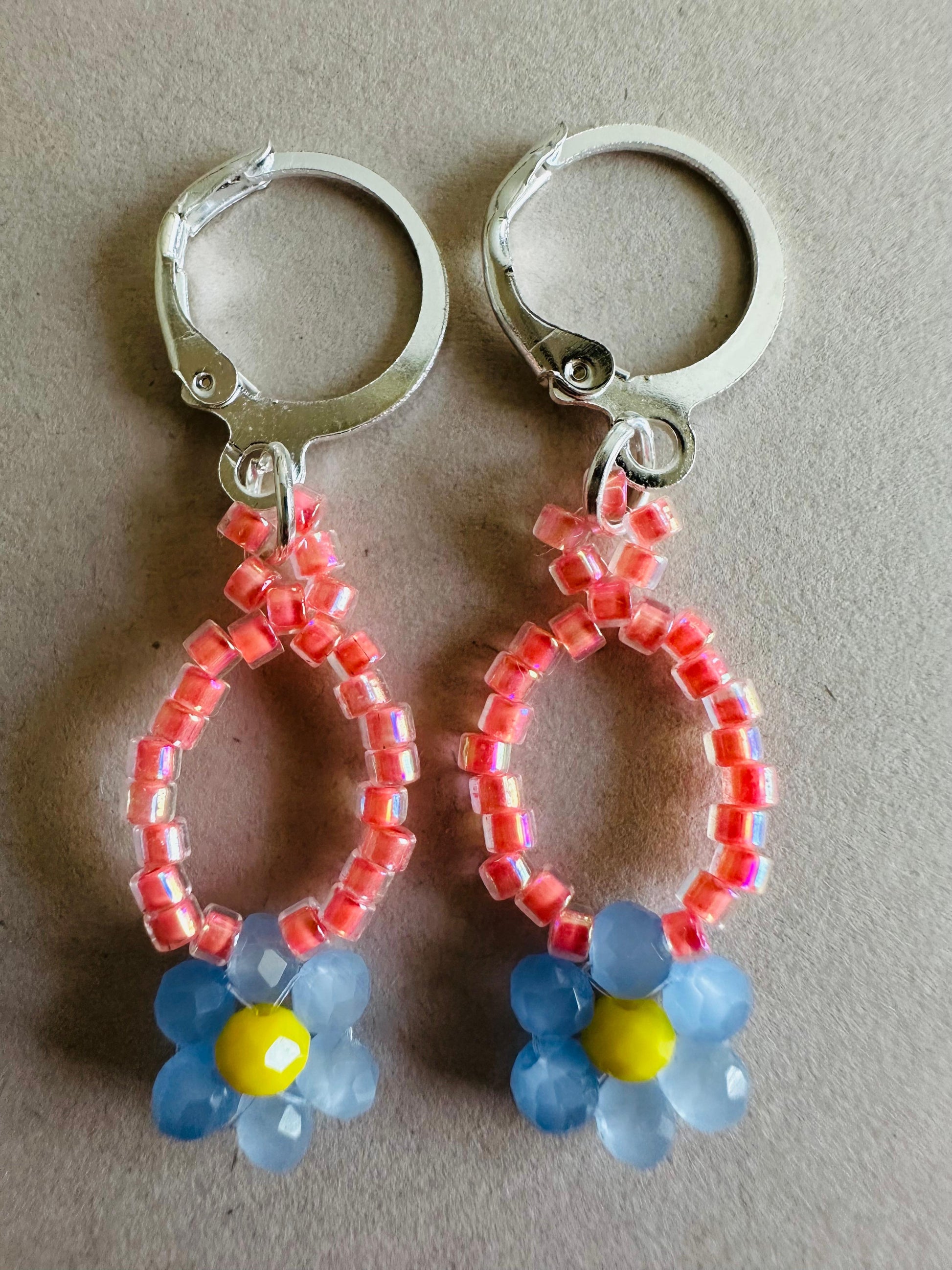 CORAL BLOOM Handmade Earrings - Gold or Silver Options