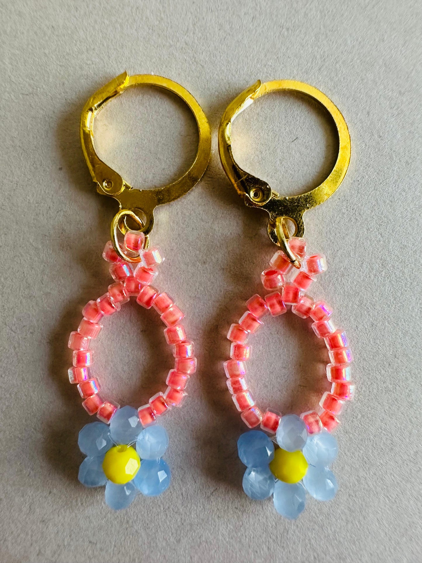 CORAL BLOOM Handmade Earrings - Gold or Silver Options