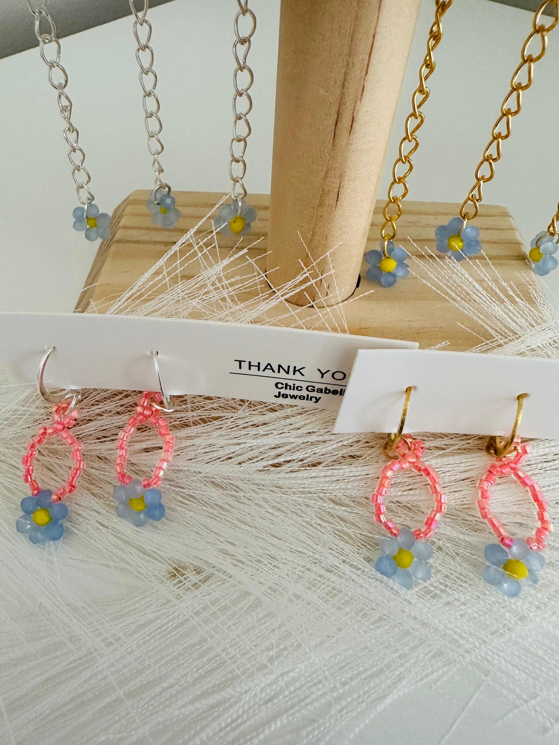 CORAL BLOOM Handmade Earrings - Gold or Silver Options