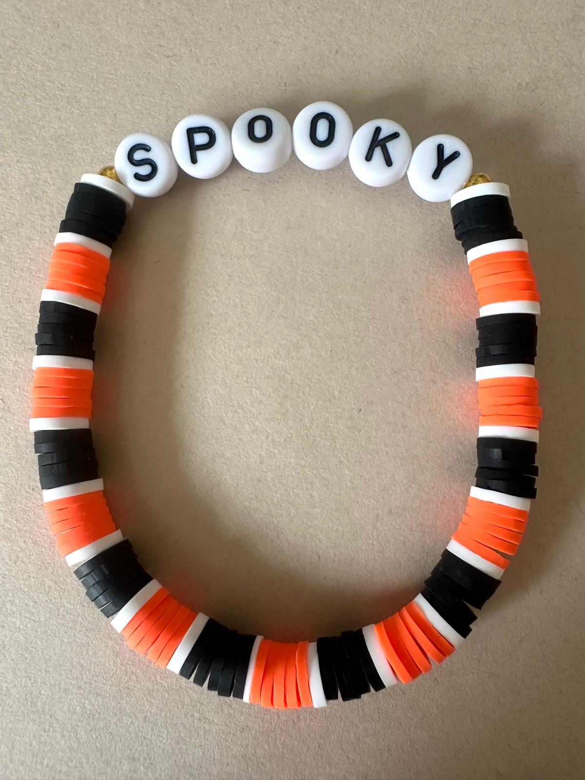 SPOOKY Handmade Stretch Bracelets (Set of 2)