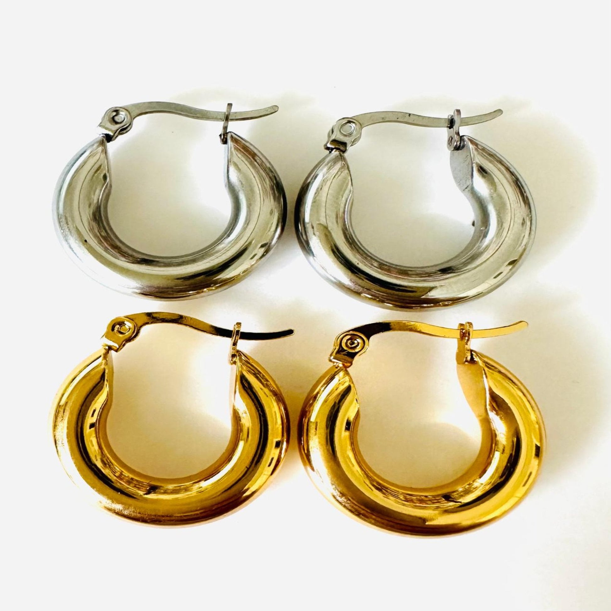 LUCY Golden and Silver Earrings