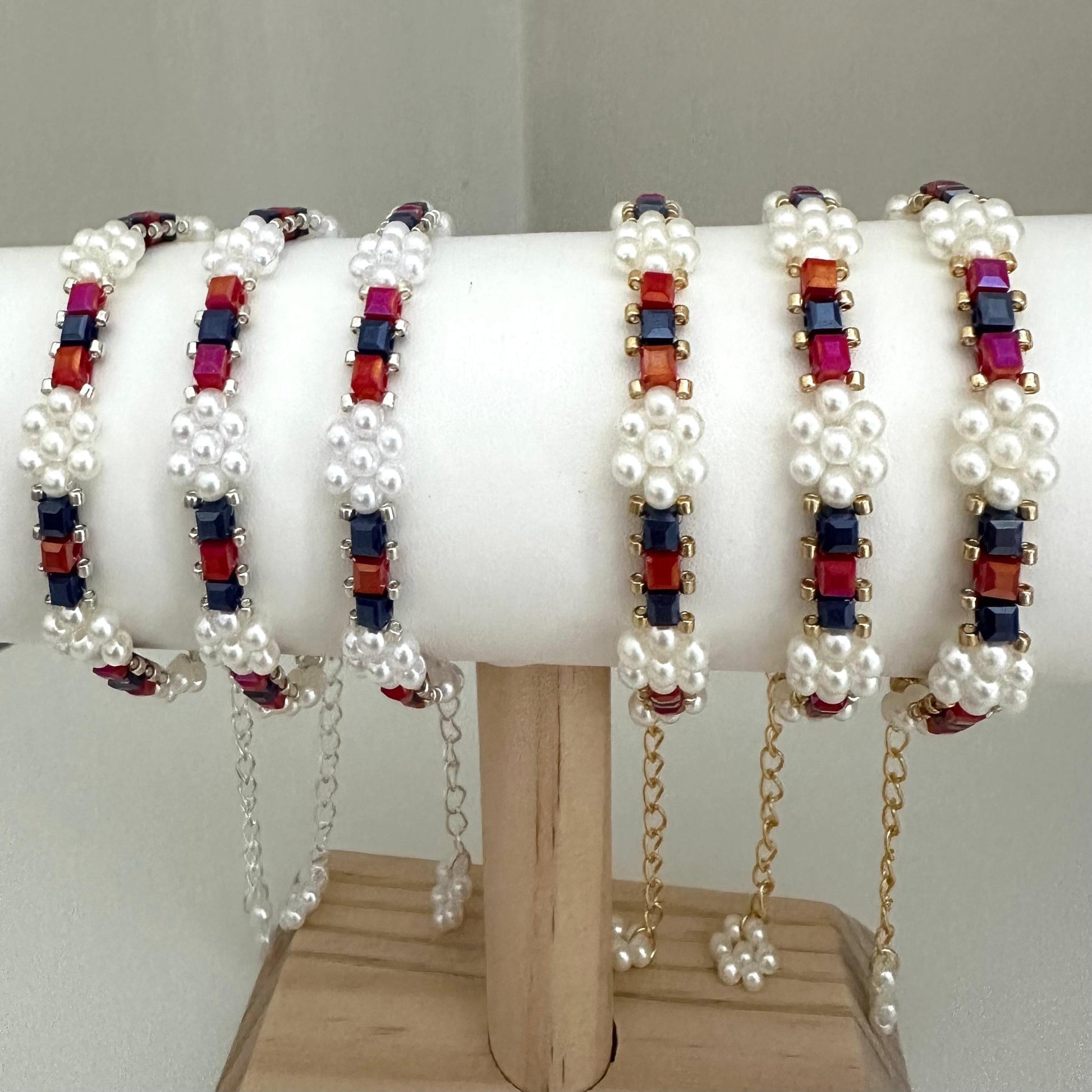 Bracelet - Royal Pearl Symphony Handcrafted Jewelry in Gold & Silver