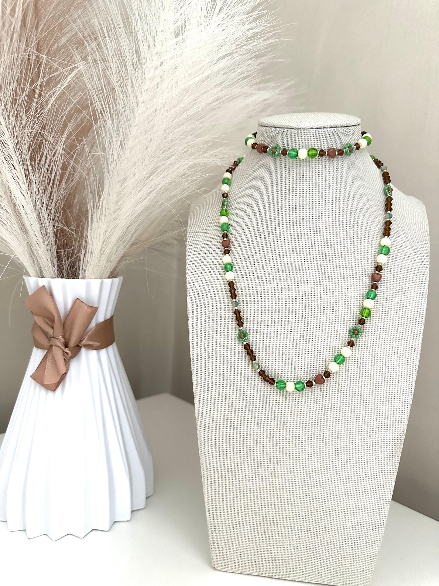 MORNING DEW Handmade Necklace and Bracelet