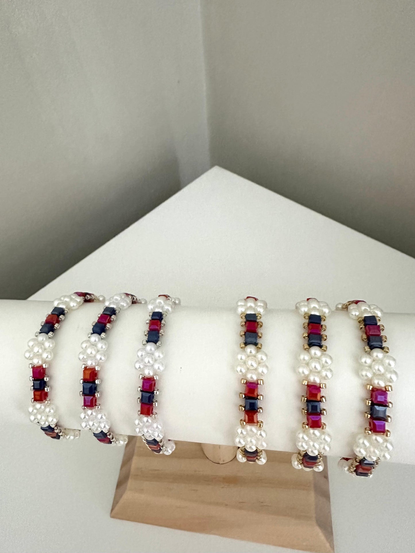 Bracelet - Royal Pearl Symphony Handcrafted Jewelry in Gold & Silver