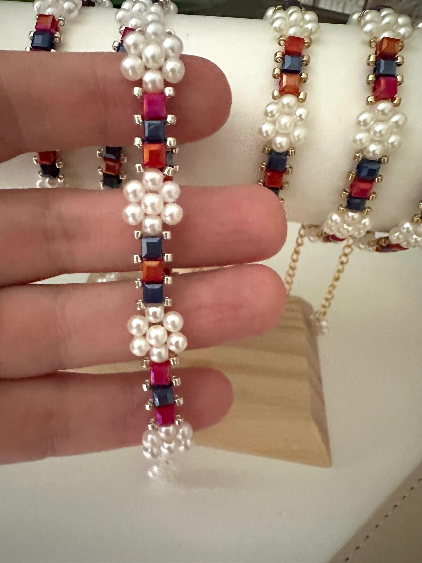 Bracelet - Royal Pearl Symphony Handcrafted Jewelry in Gold & Silver