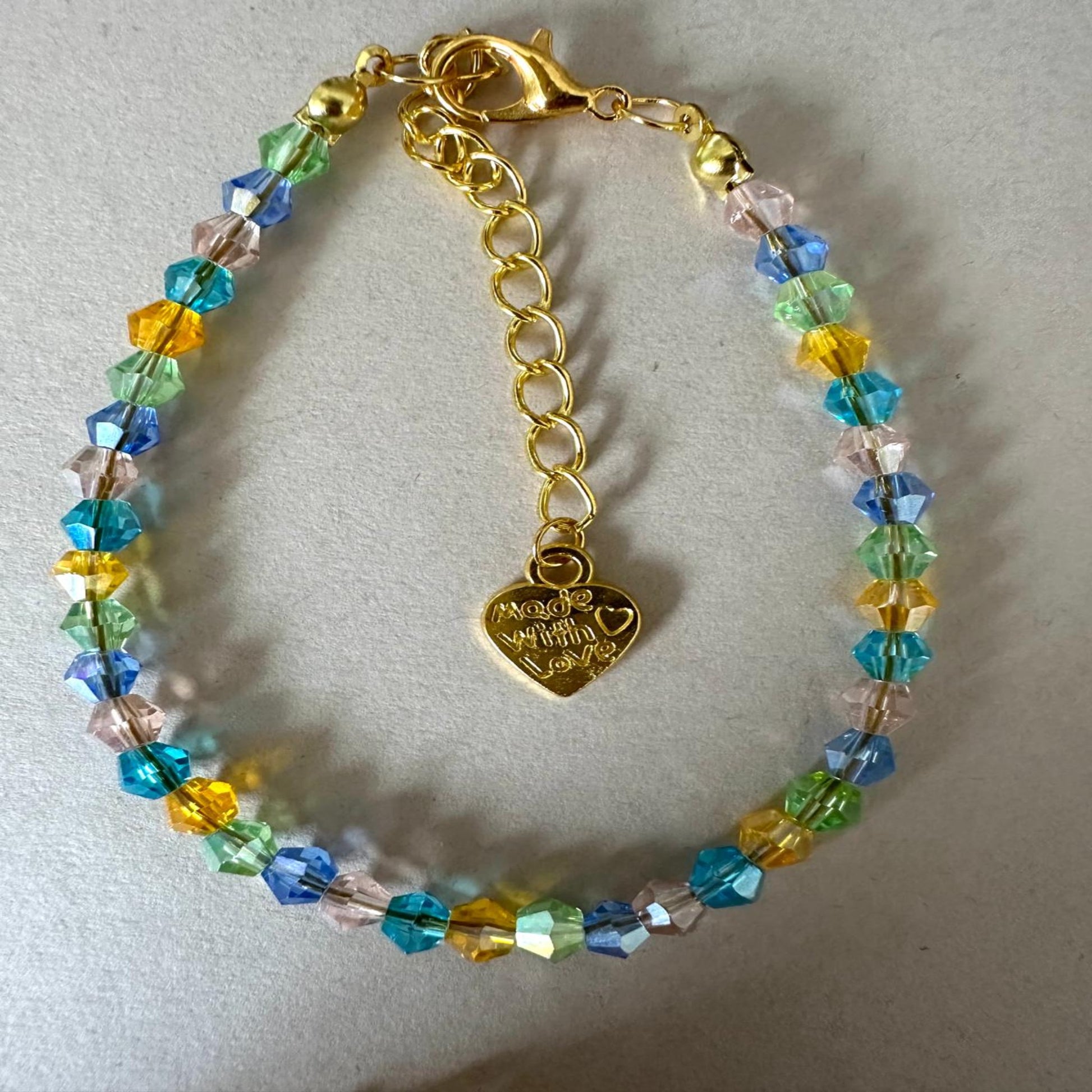 MULTICOLOR CRYSTAL SPARKLE Handmade Bracelet