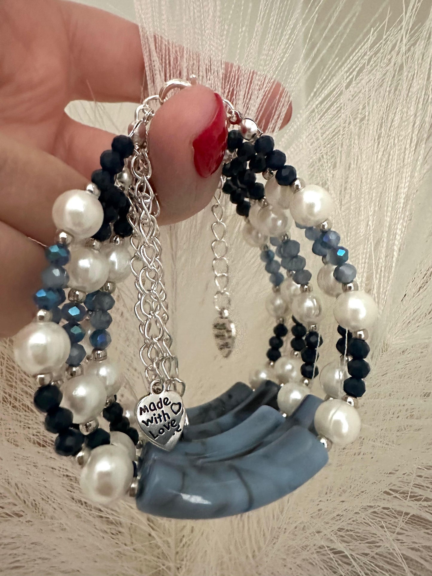 BLUE PEARL LUXURY Handmade Bracelet