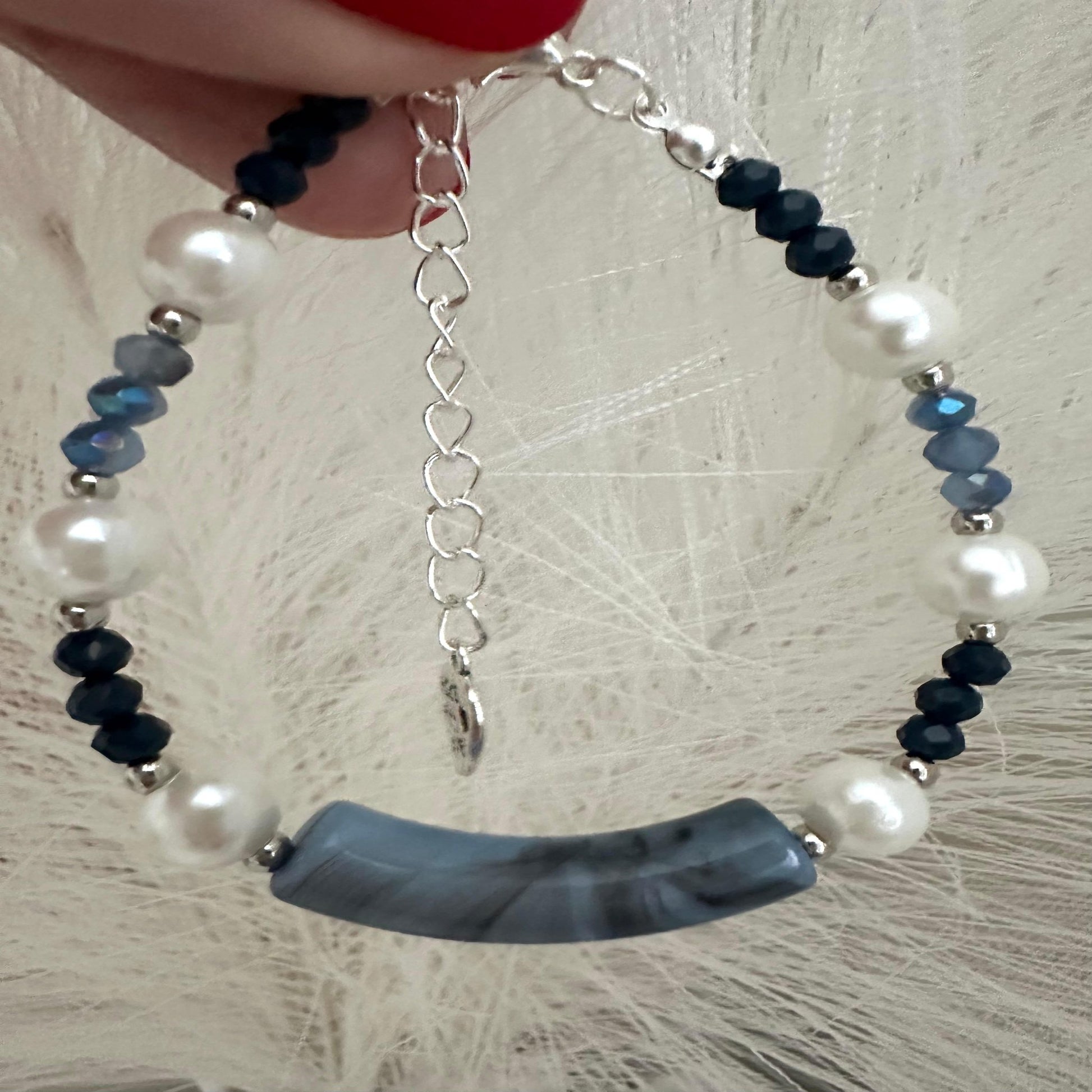 BLUE PEARL LUXURY Handmade Bracelet