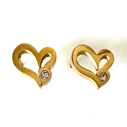 VERDANT LOVE Golden Earrings