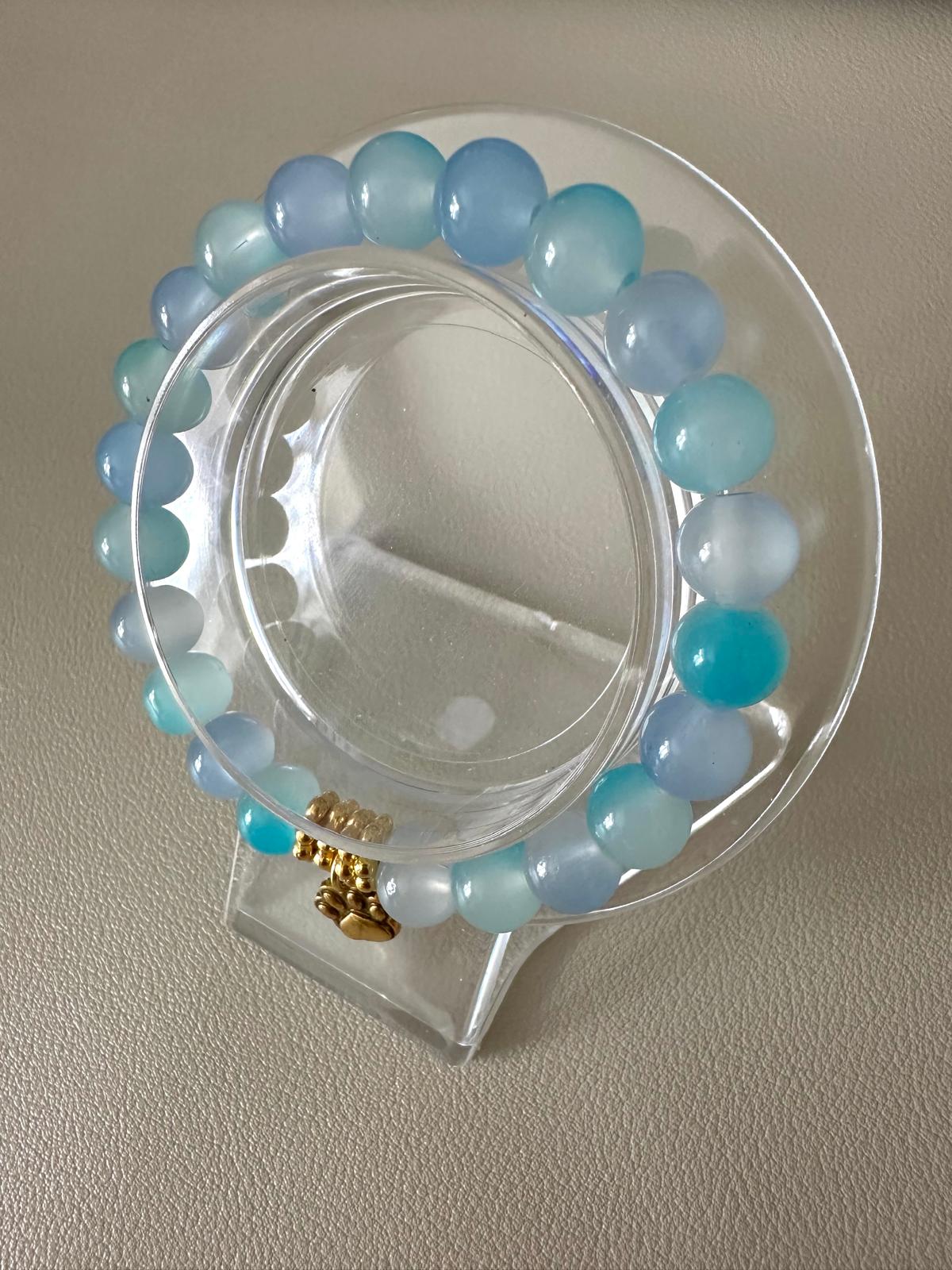 BLUE BLISS PAW Handmade Stretch Bracelet