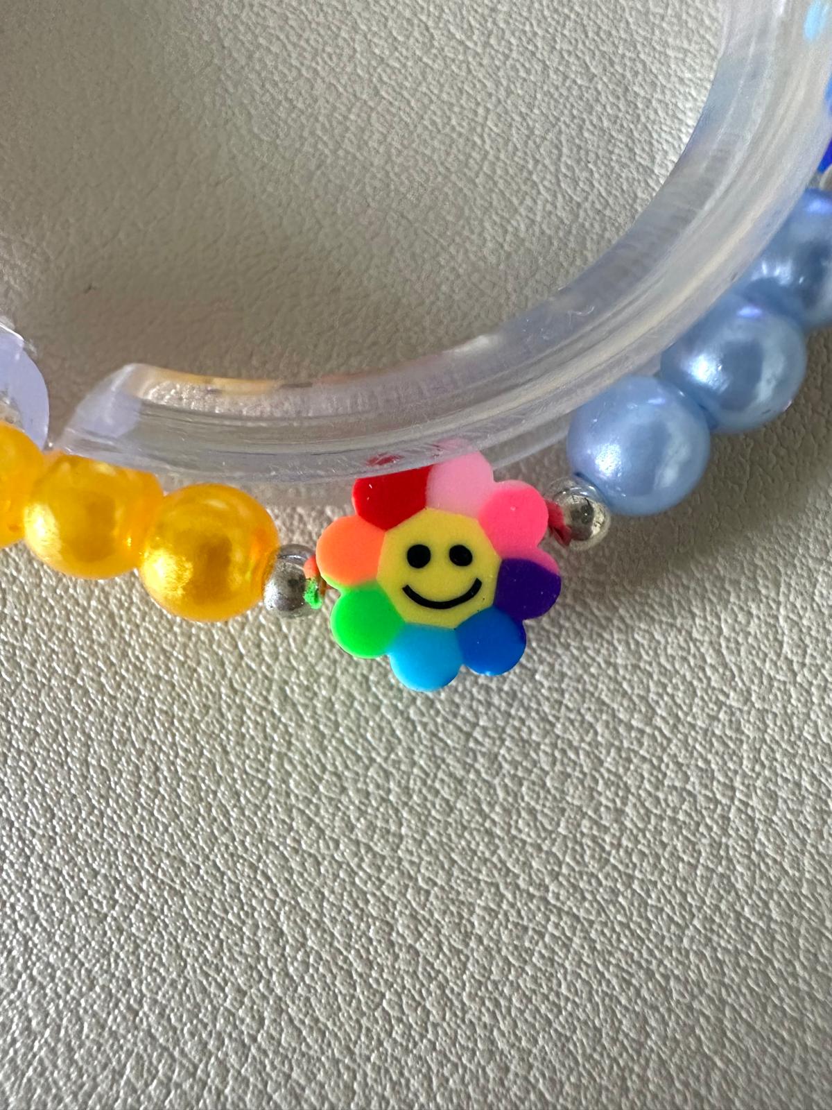 HAPPY VIBES Handmade Stretch Bracelet